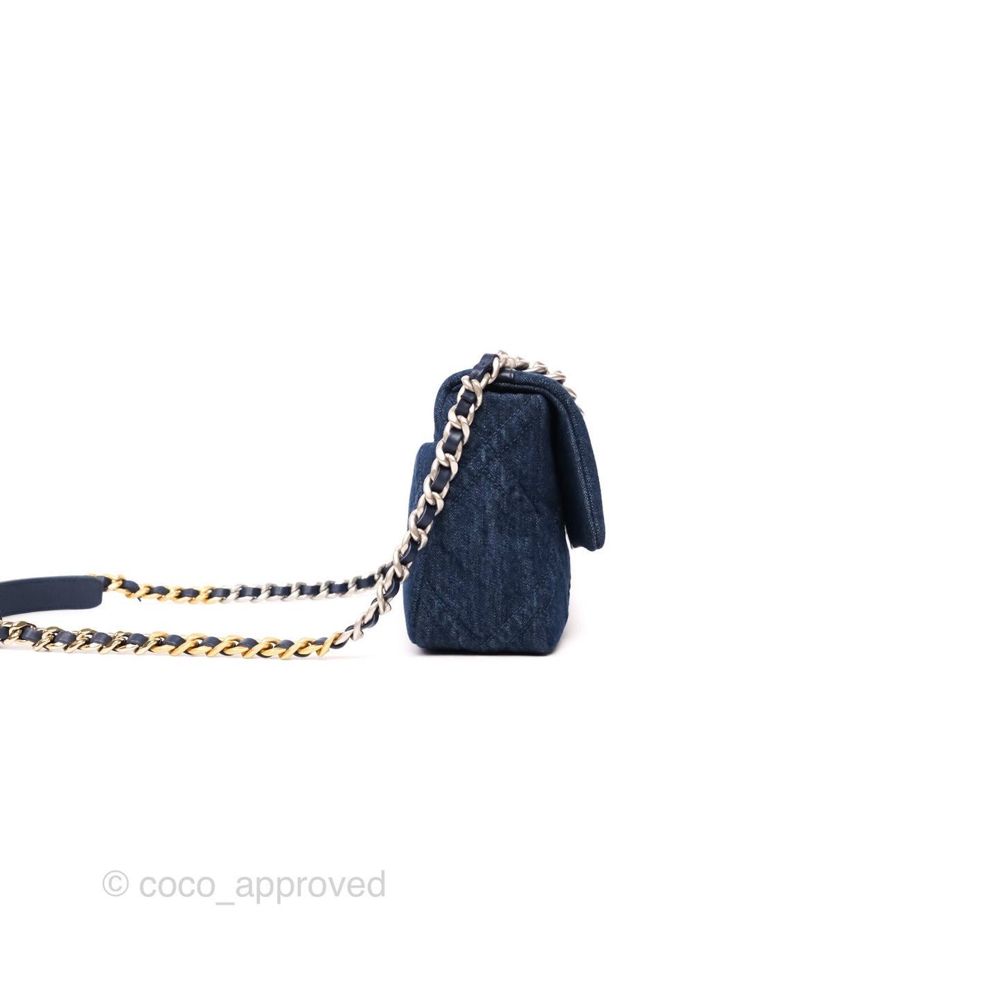 Chanel 19 Small Denim Mixed Hardware 22P
