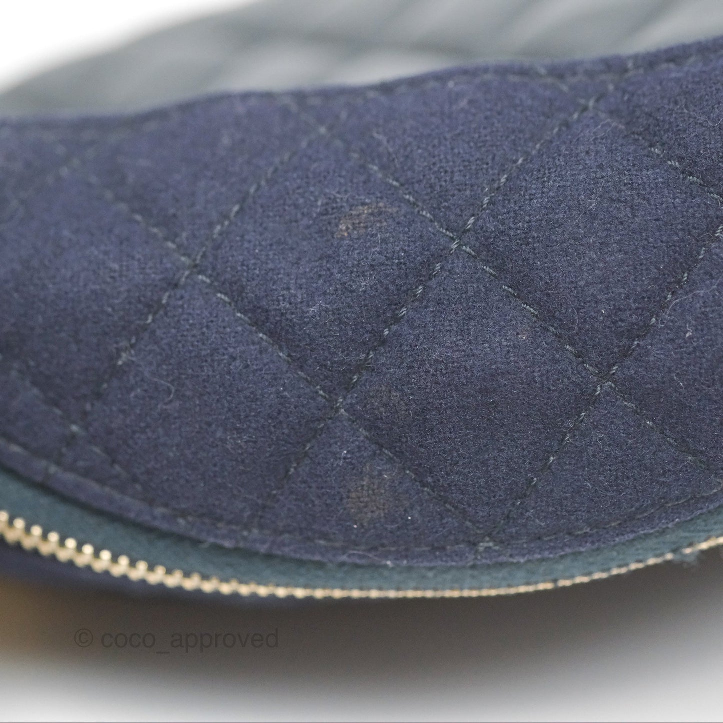 Chanel Paris Hamburg Charms Belt Bag Navy Wool Lambskin