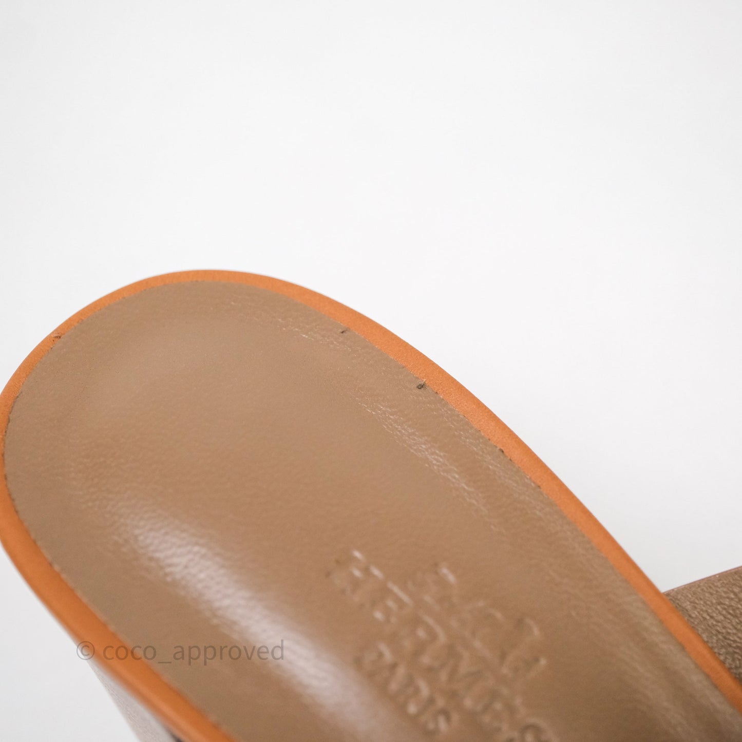 Hermes Amica Sandal Blanc/Naturel Size 38.5