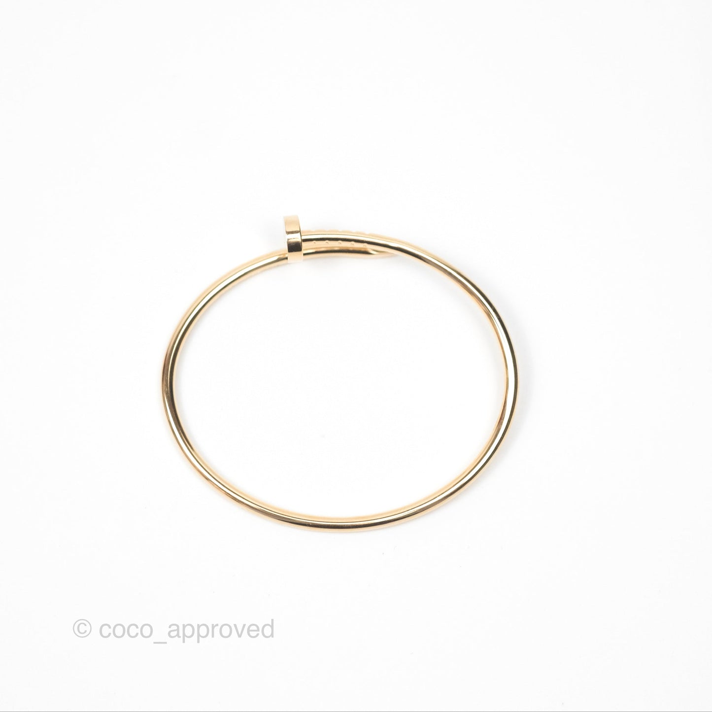 Cartier Small Juste Un Clou Bracelet Rose Gold Size 15