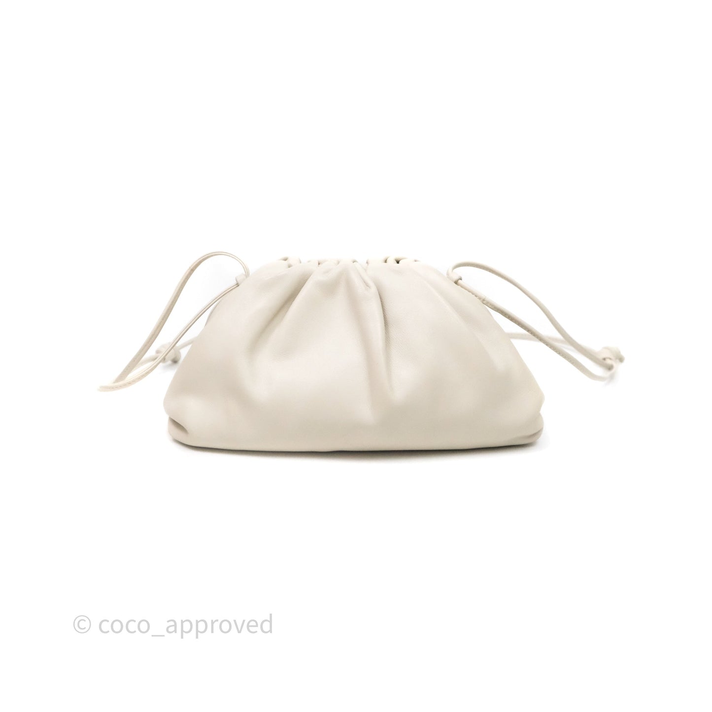 Bottega Veneta The Mini Pouch Ivory Calfskin