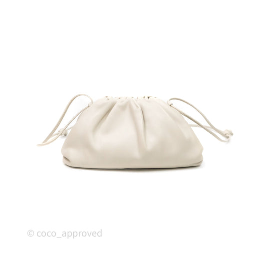 Bottega Veneta The Mini Pouch Ivory Calfskin