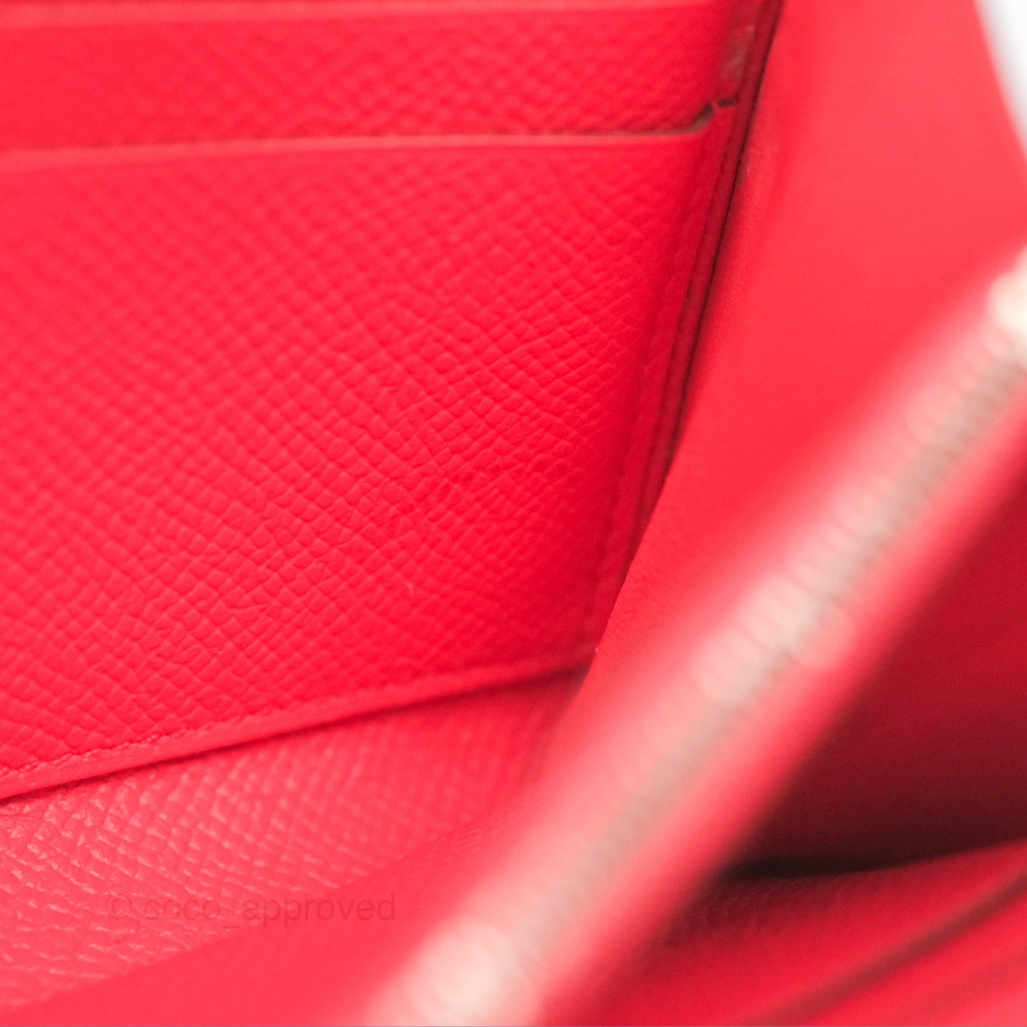 Hermès Kelly Wallet Pink Epsom Palladium Hardware