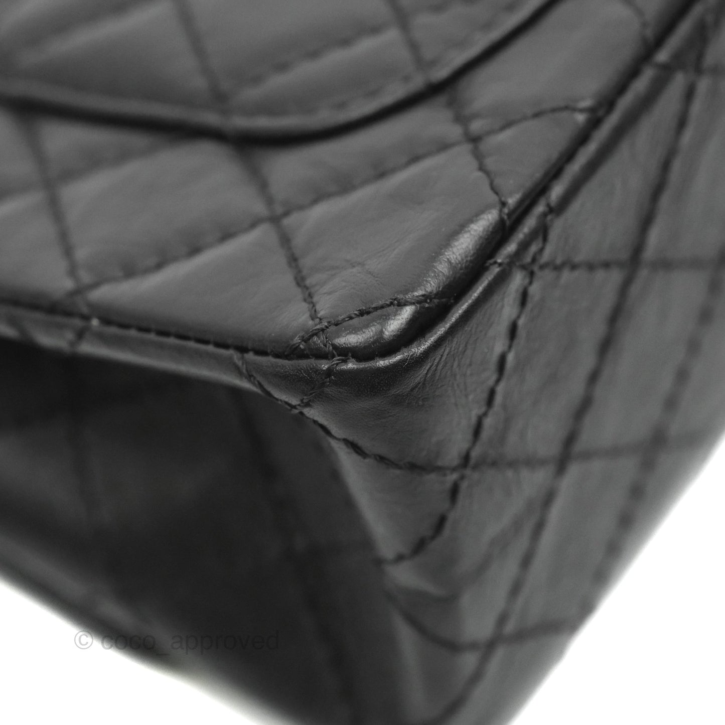 Chanel Mini Reissue 224 Black Aged Calfskin Gold Hardware