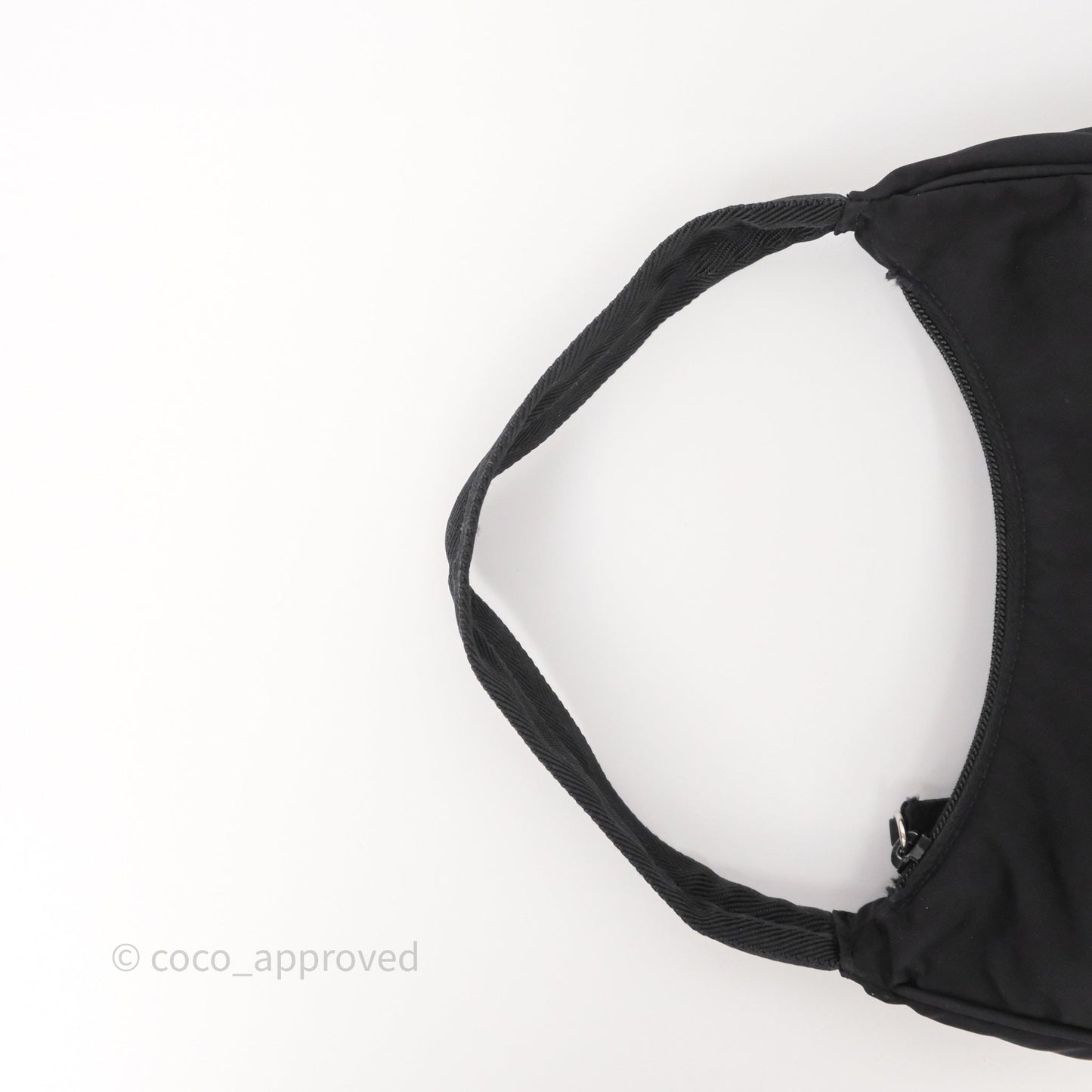 Prada Vintage Mini Bag Black Nylon Silver Hardware