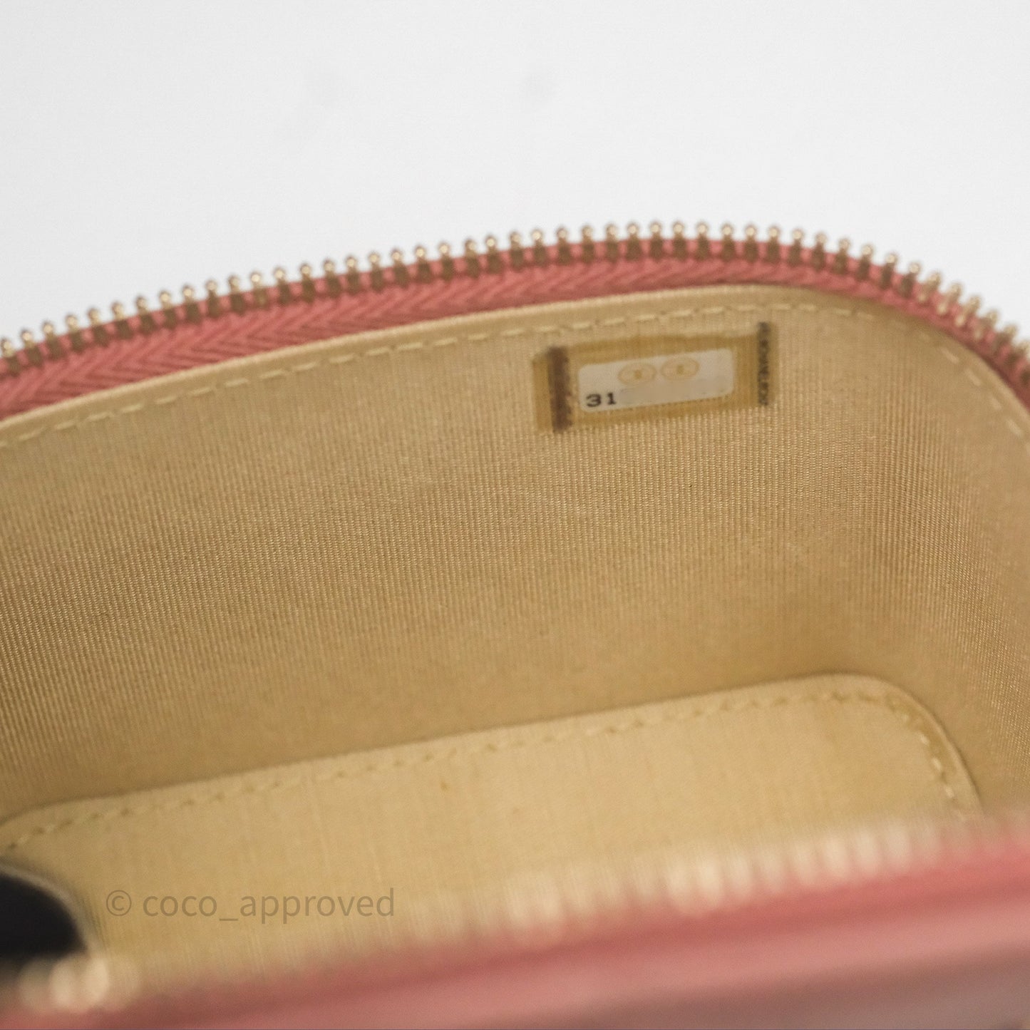 Chanel Mini Pearl Crush Vanity With Chain Pink Gold Hardware