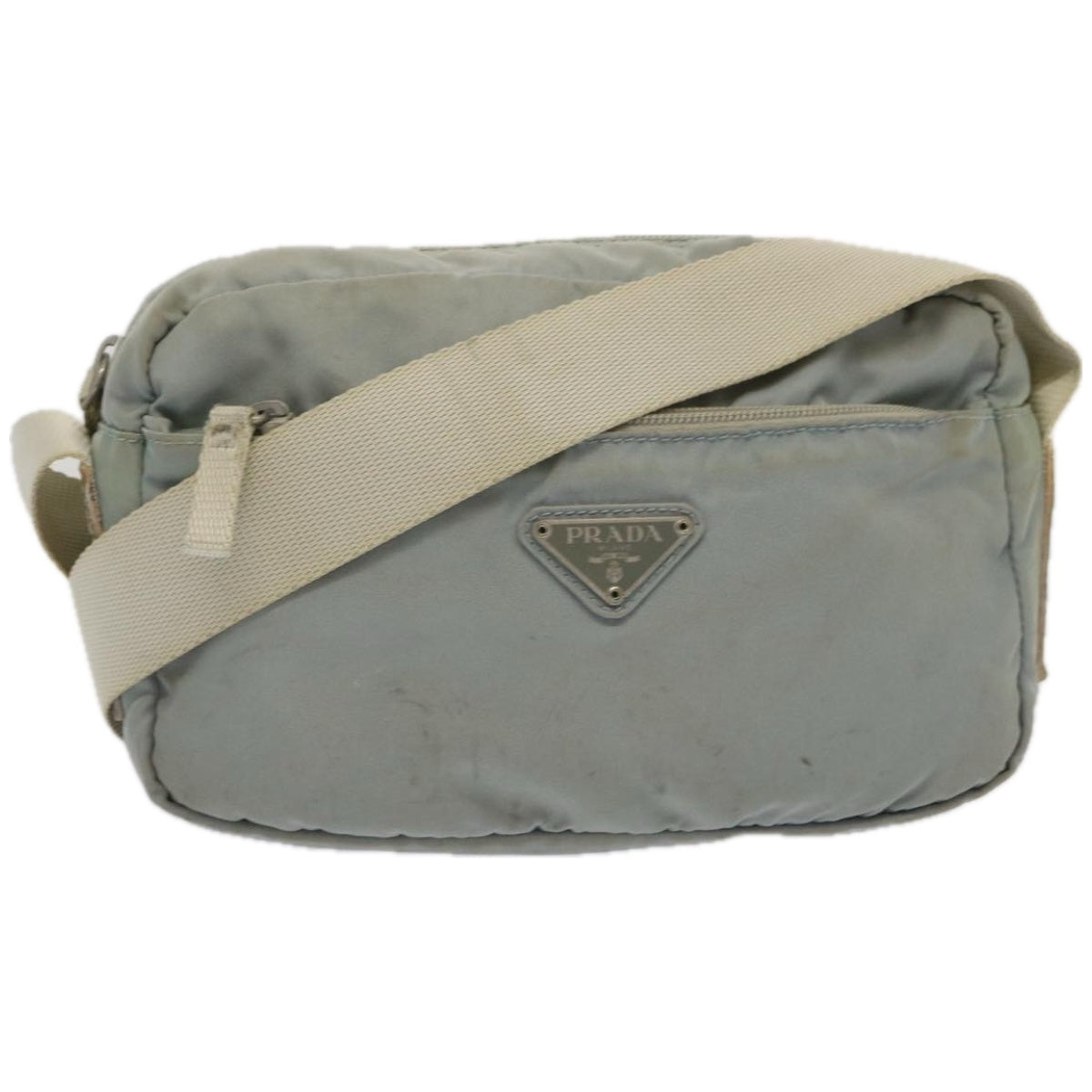 Luxury PradaShoulder Bag Nylon Light Blue 67325