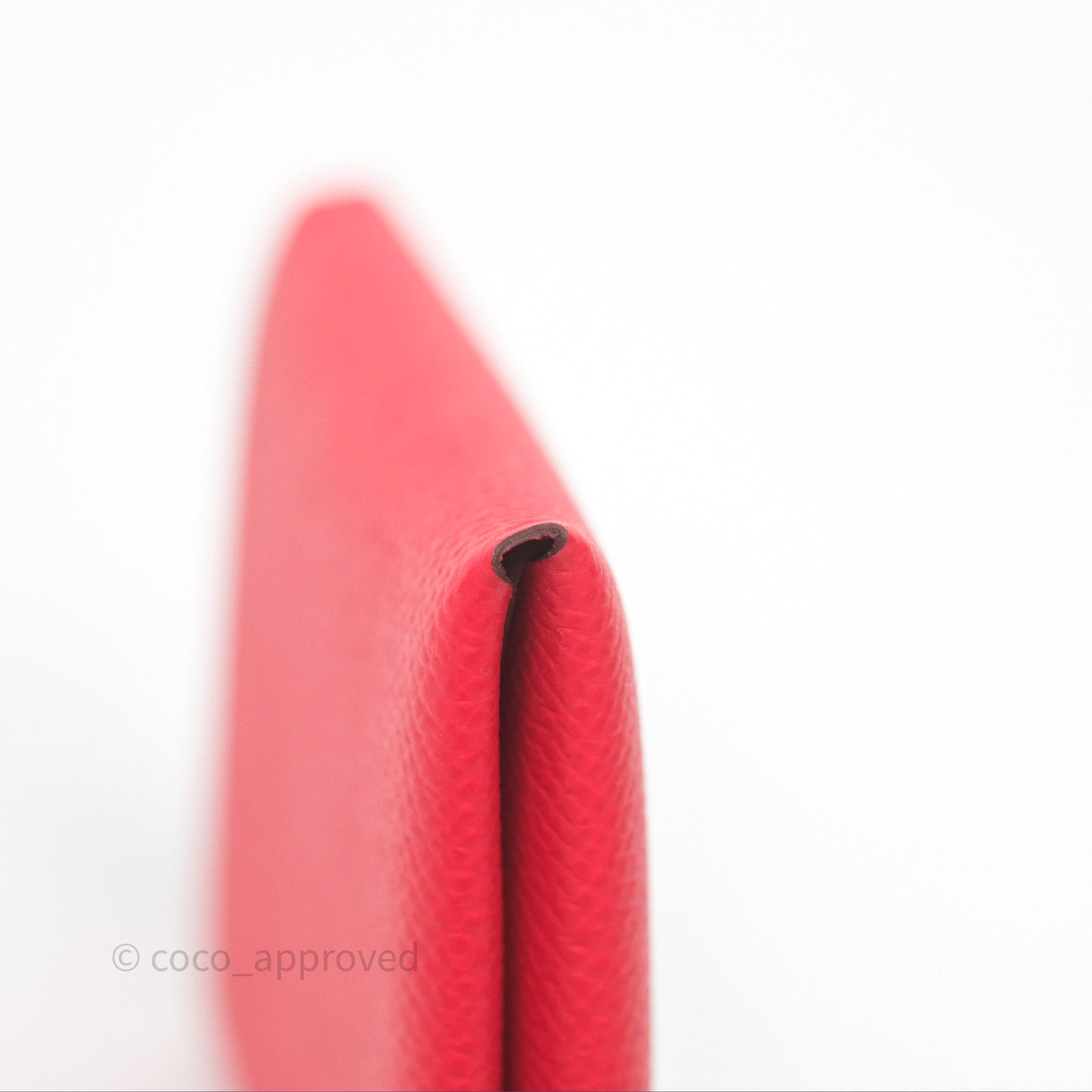 Hermès Calvi Duo Compact Card Holder Rouge De Coeur