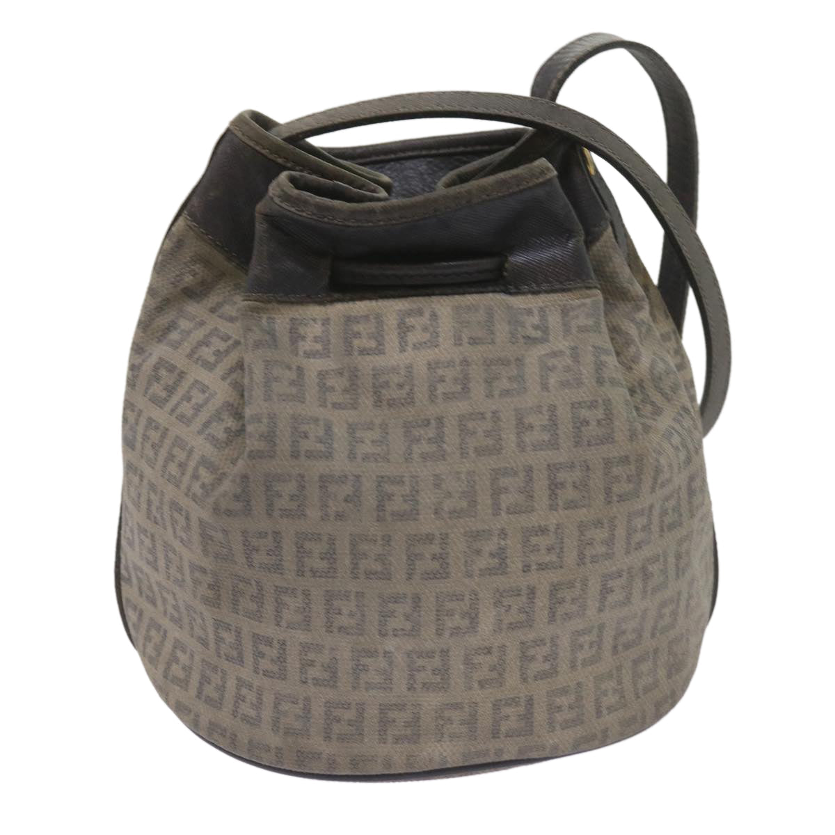 Luxury FendiZucchino Canvas Shoulder Bag Navy67351