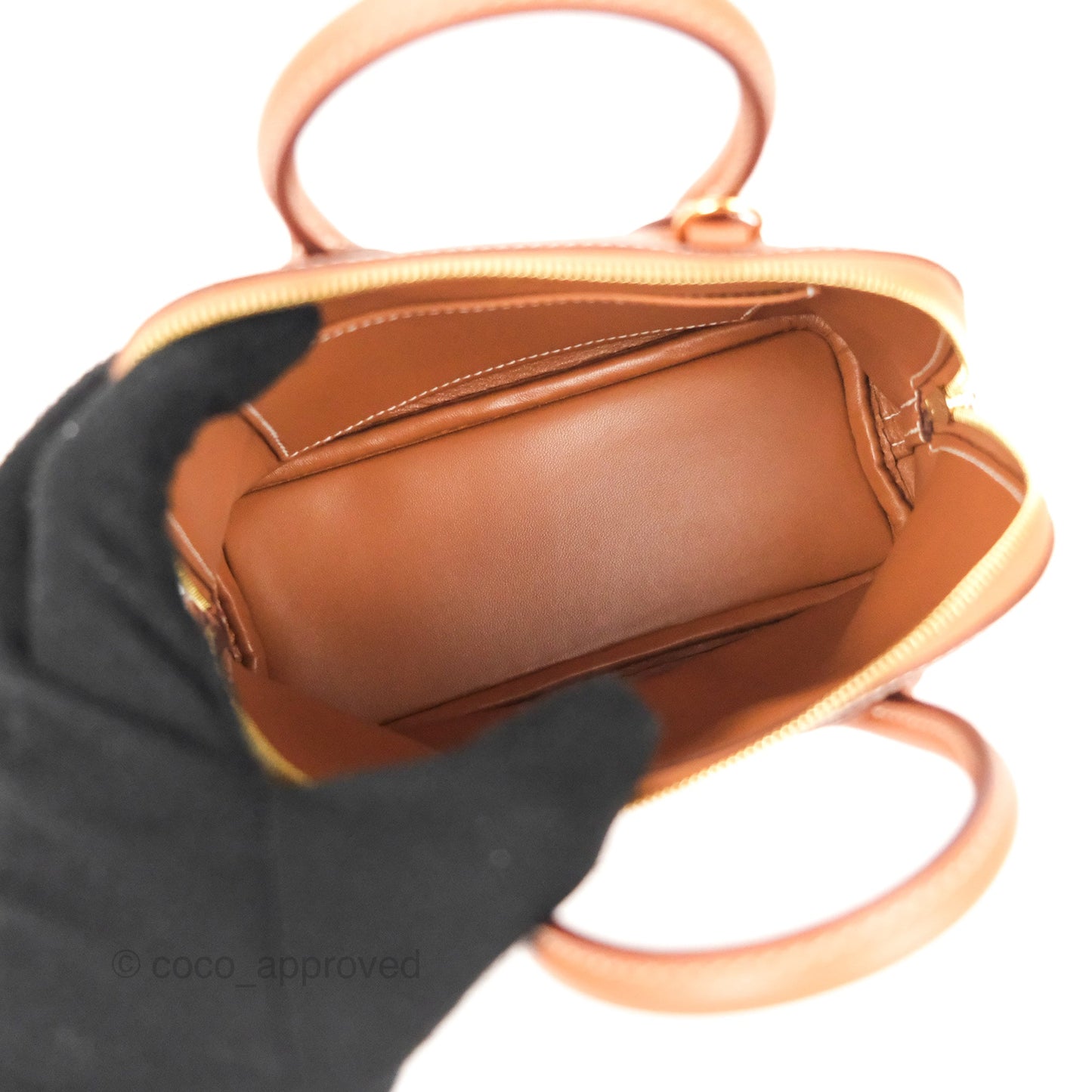 Hermès Bolide Mini 1923 Gold Evercolor Gold Hardware