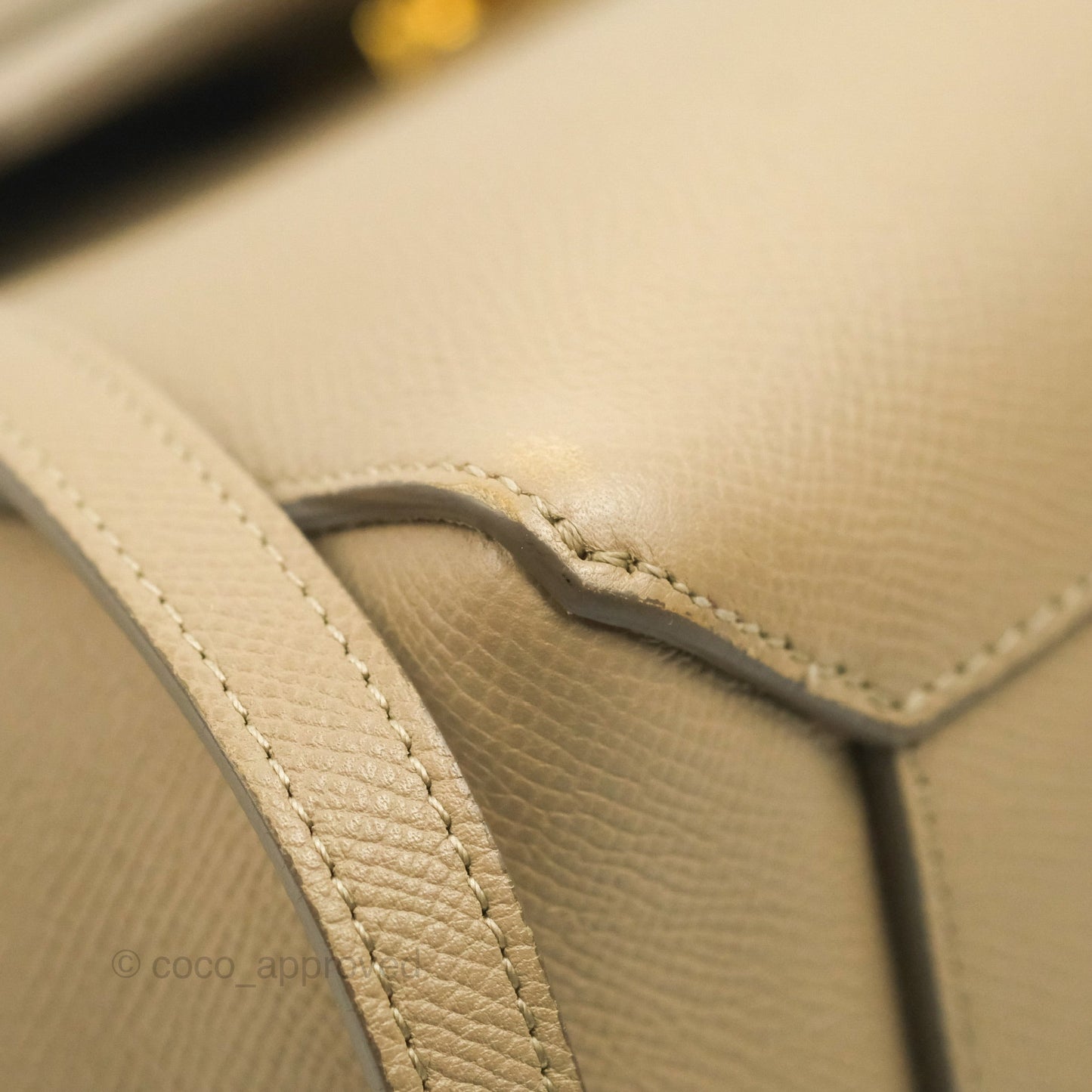 Celine Micro Belt Bag Light Taupe Grained Calfskin Gold Hardware