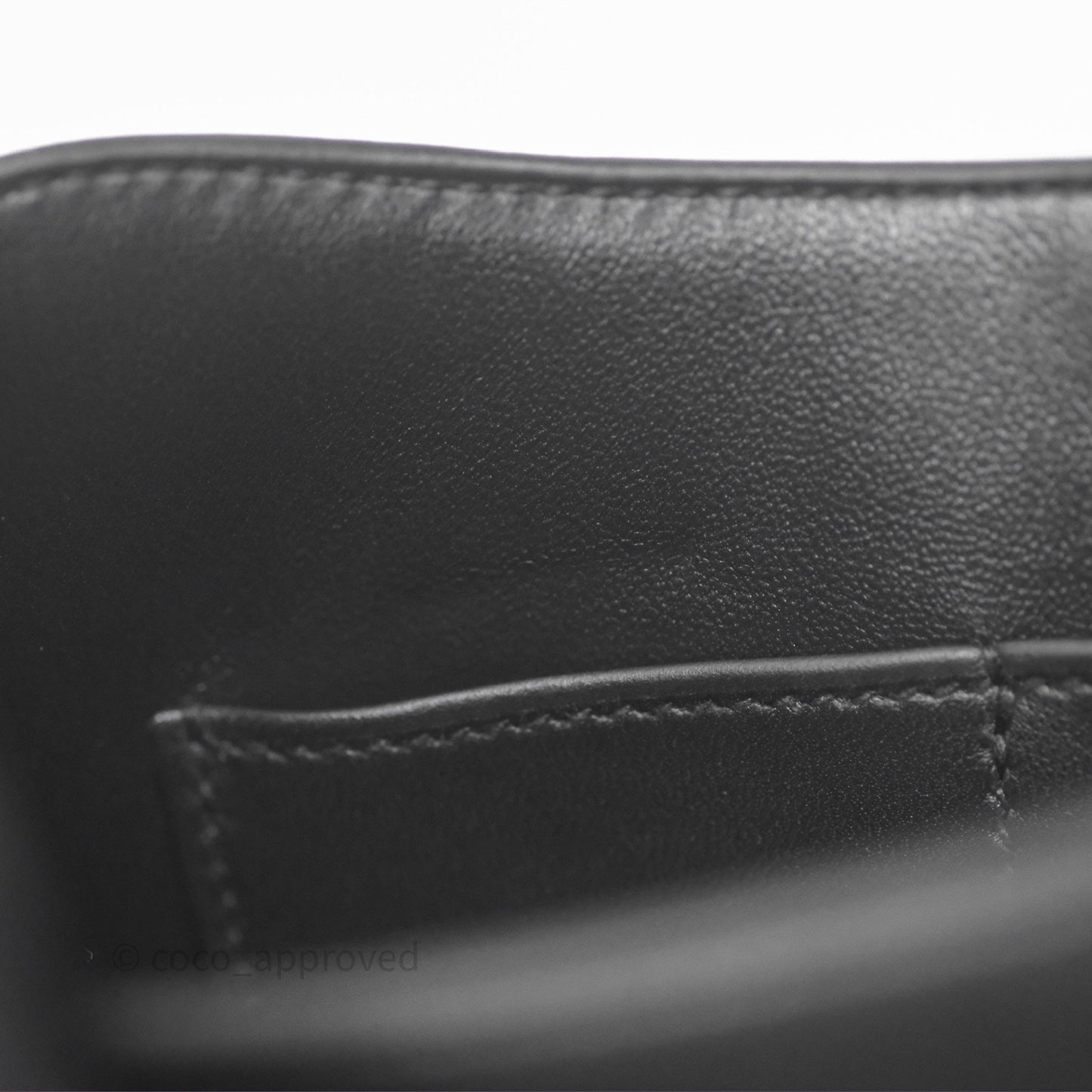 Hermès Constance Mini 18cm Mirror Noir 89 Epsom Palladium Hardware