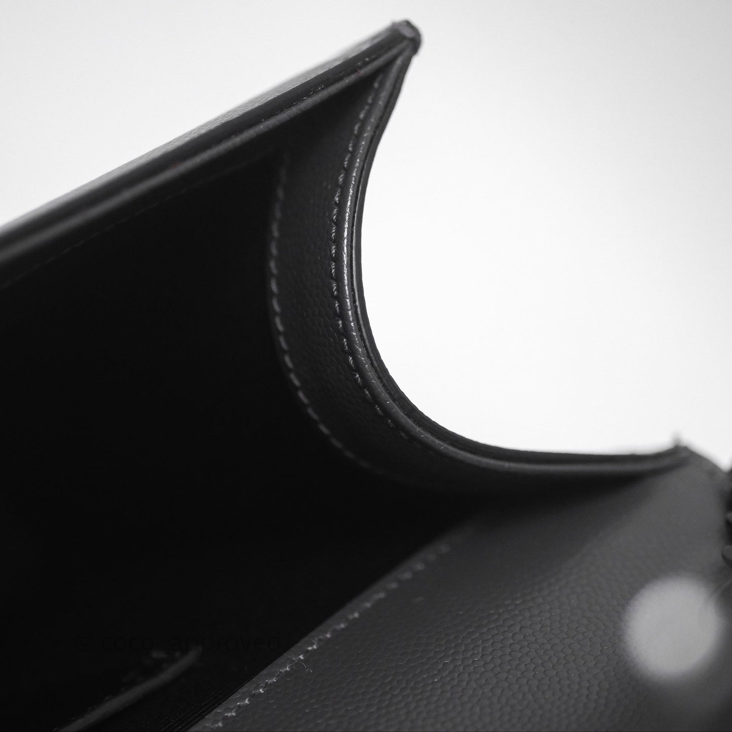 Saint Laurent Kate Medium Grained Leather Shoulder Bag So Black