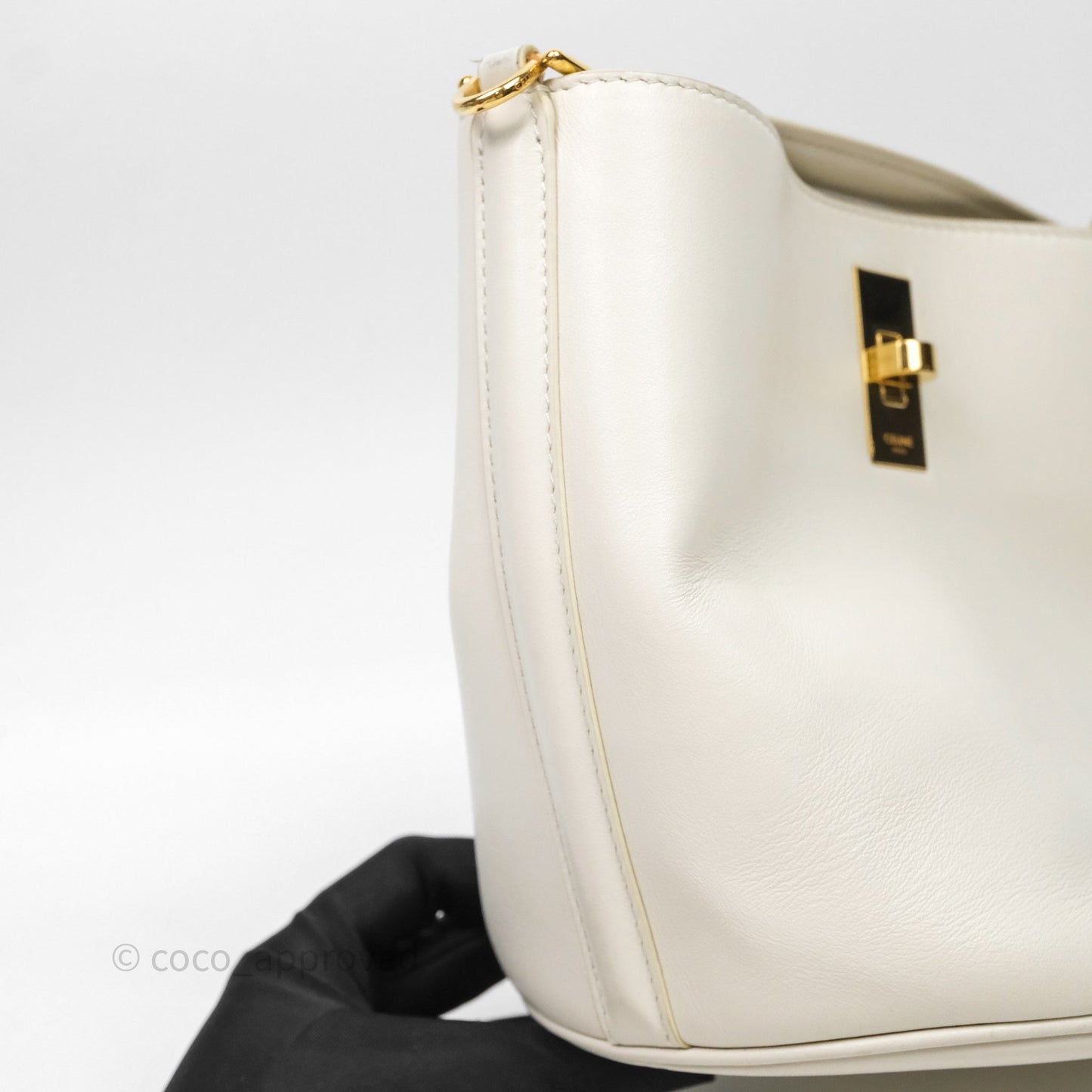 Celine Teen Bucket 16 Bag Ivory White Calfskin