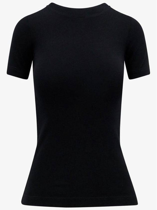 Luxury Balenciaga 24 ss slim fit stretch cotton t-shirt 768075TPVP61000 B0650987511