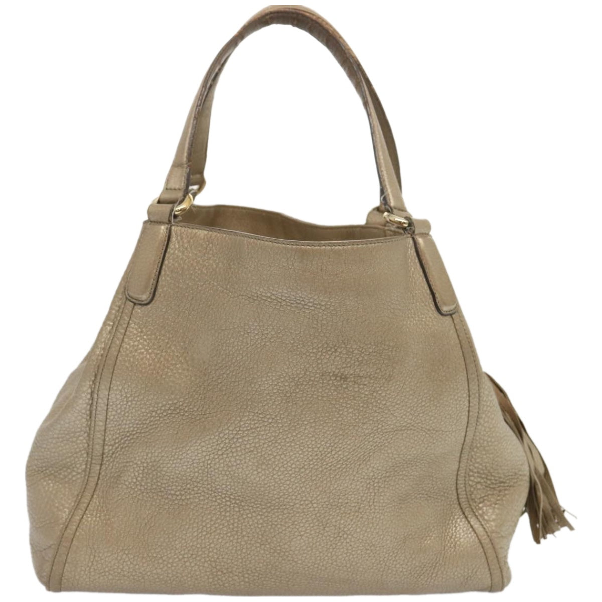 GUCCI Soho Tote Bag Leather Gold 282309  67413