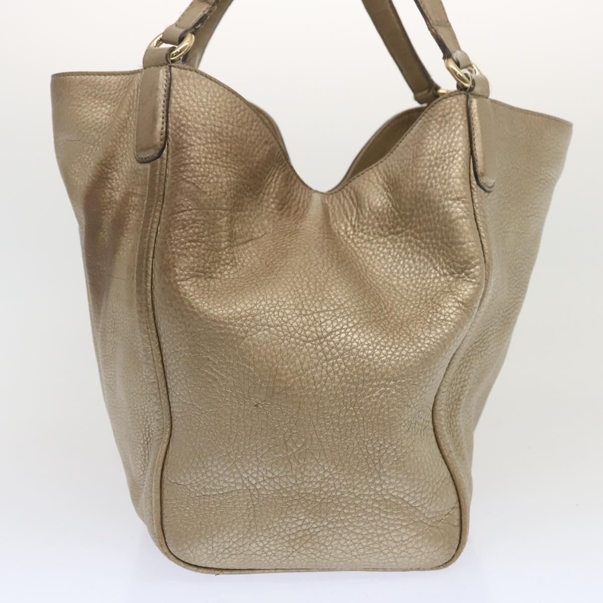 GUCCI Soho Tote Bag Leather Gold 282309  67413