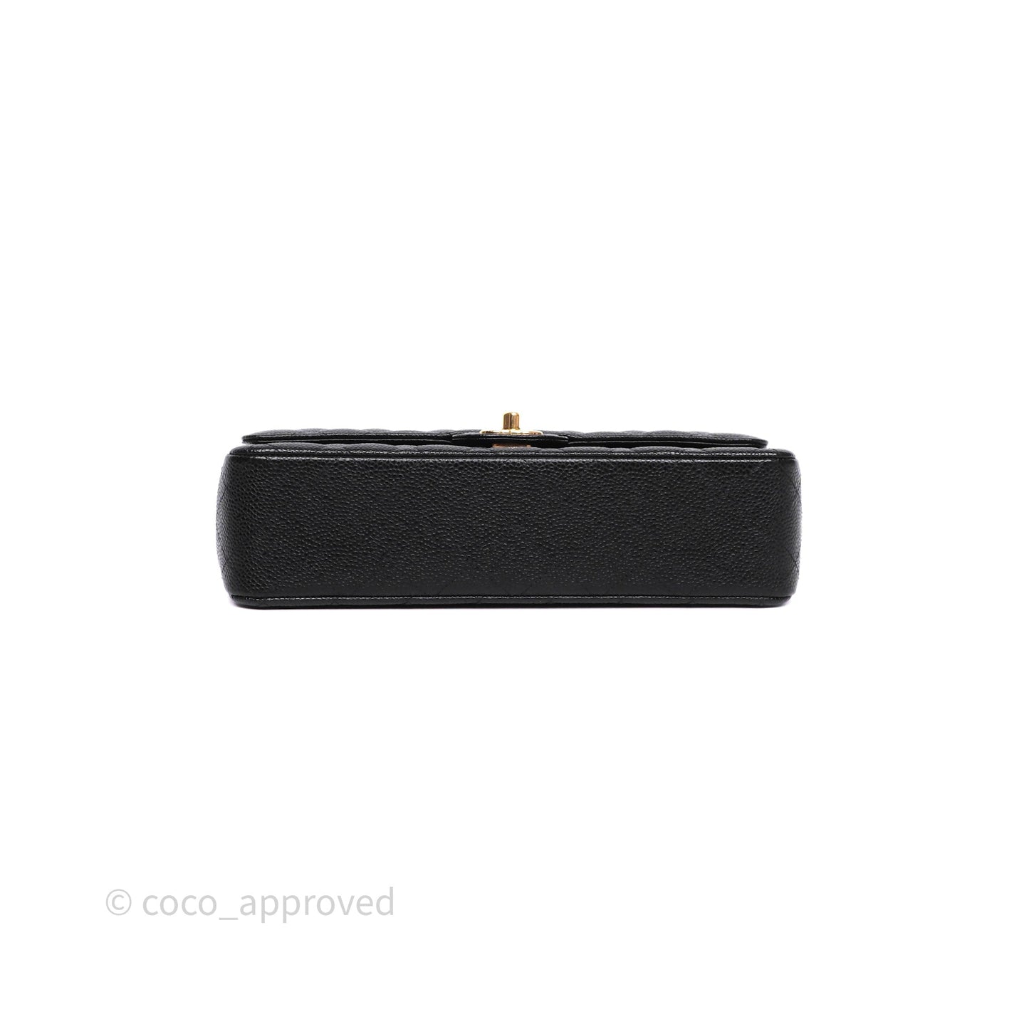 Chanel Classic M/L Medium Flap Quilted Black Caviar Gold Hardware
