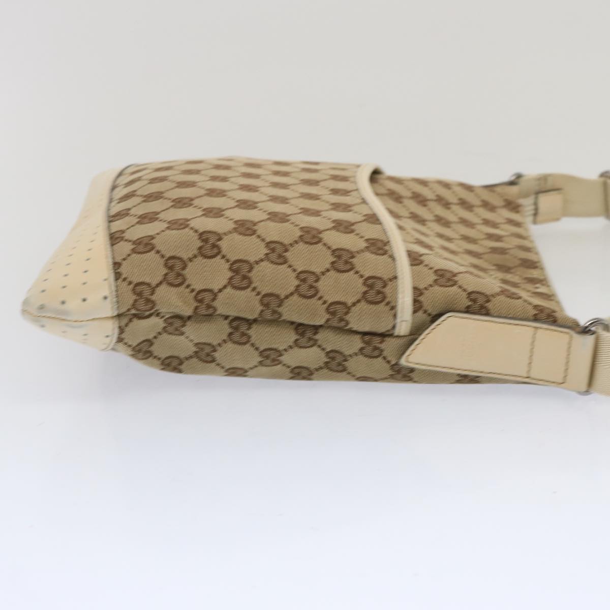 GUCCI GG Canvas Shoulder Bag Beige 145857  67450