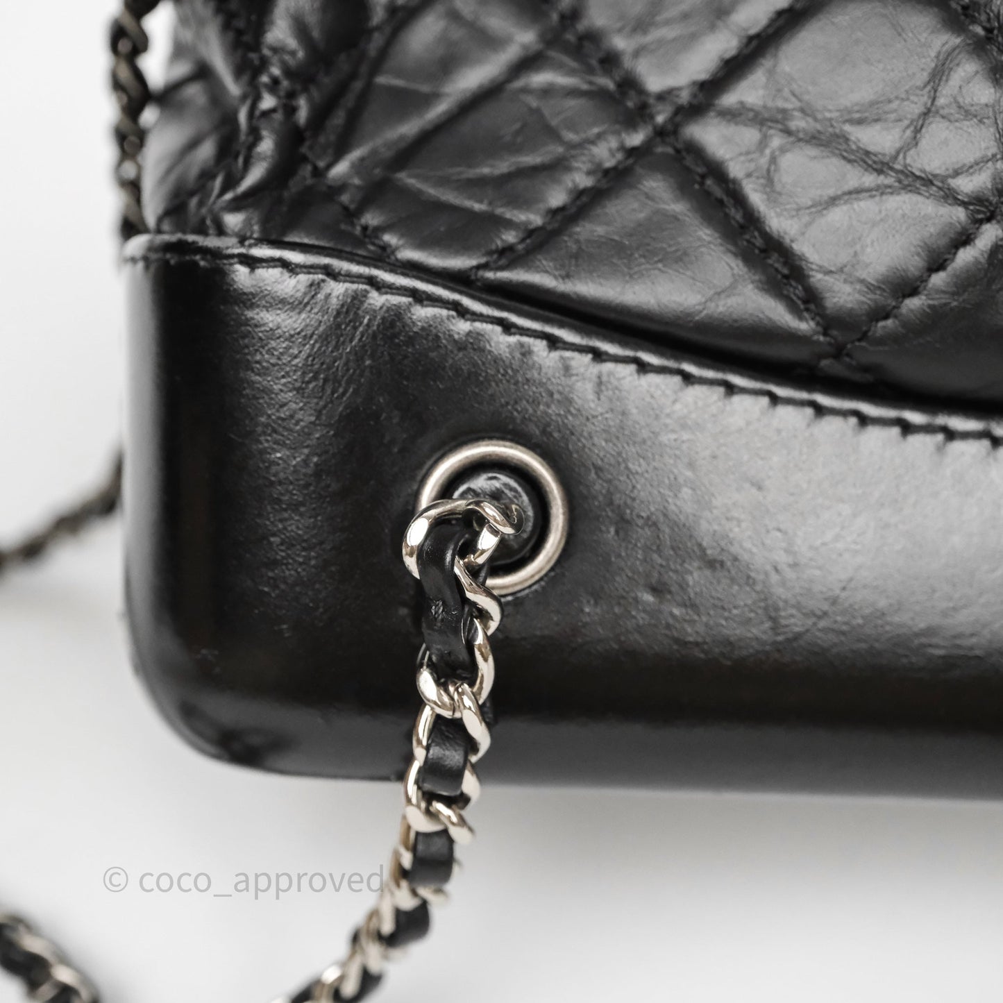 Chanel Small Gabrielle Backpack Black Aged Calfskin