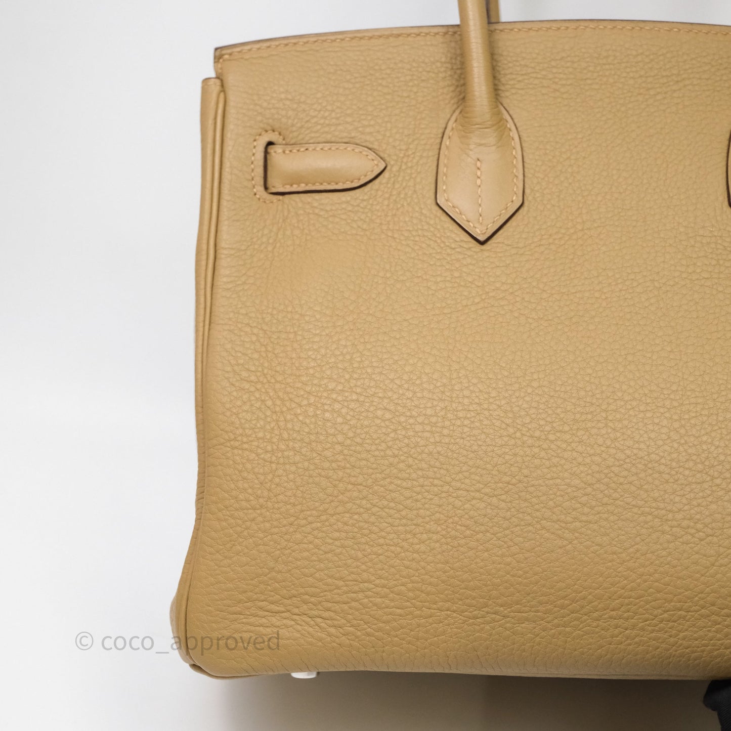 Hermès Birkin 30 Tabac-Camel 24 Togo Palladium Hardware