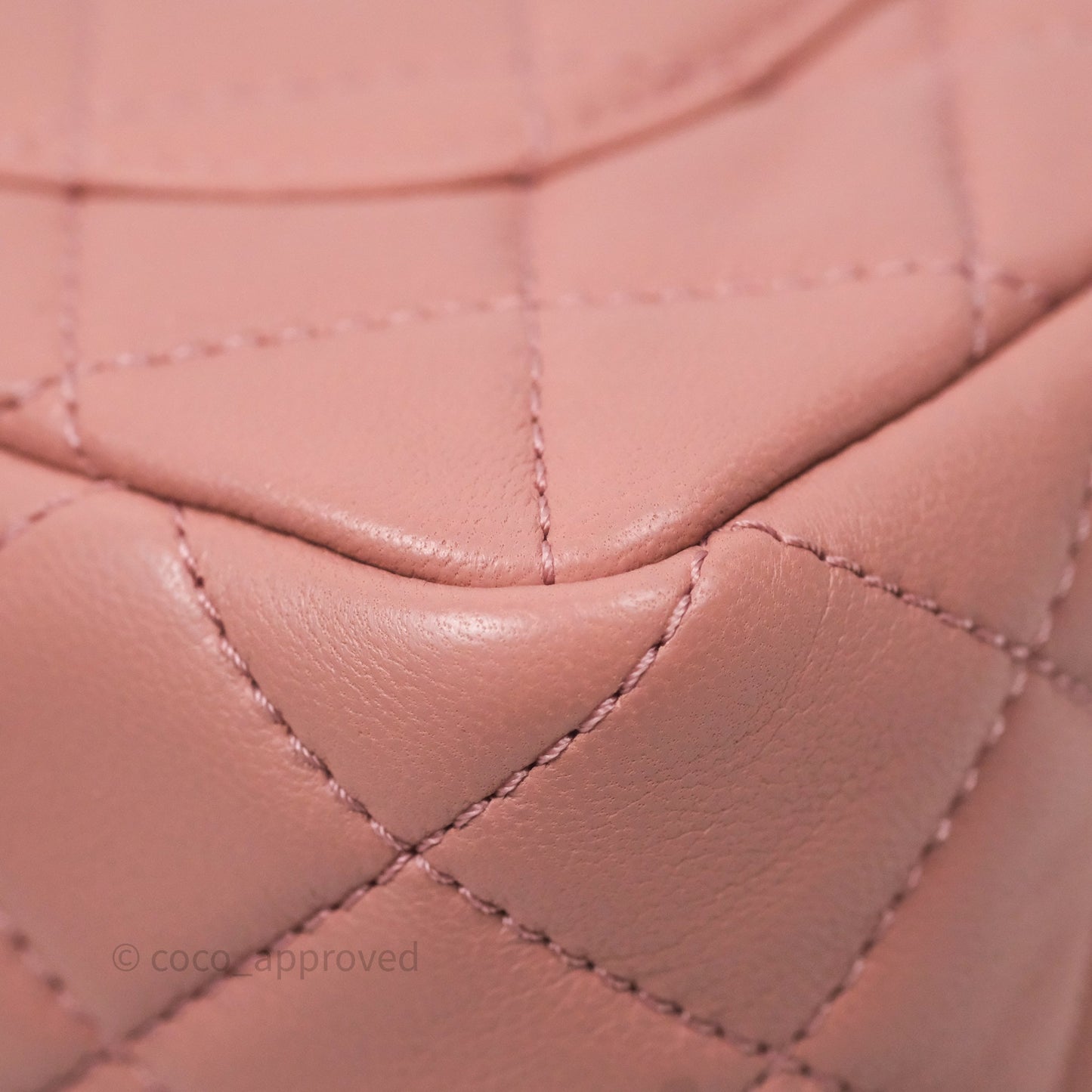 Chanel Mini Rectangular Pearl Crush Dusty Pink Lambskin Aged Gold Hardware