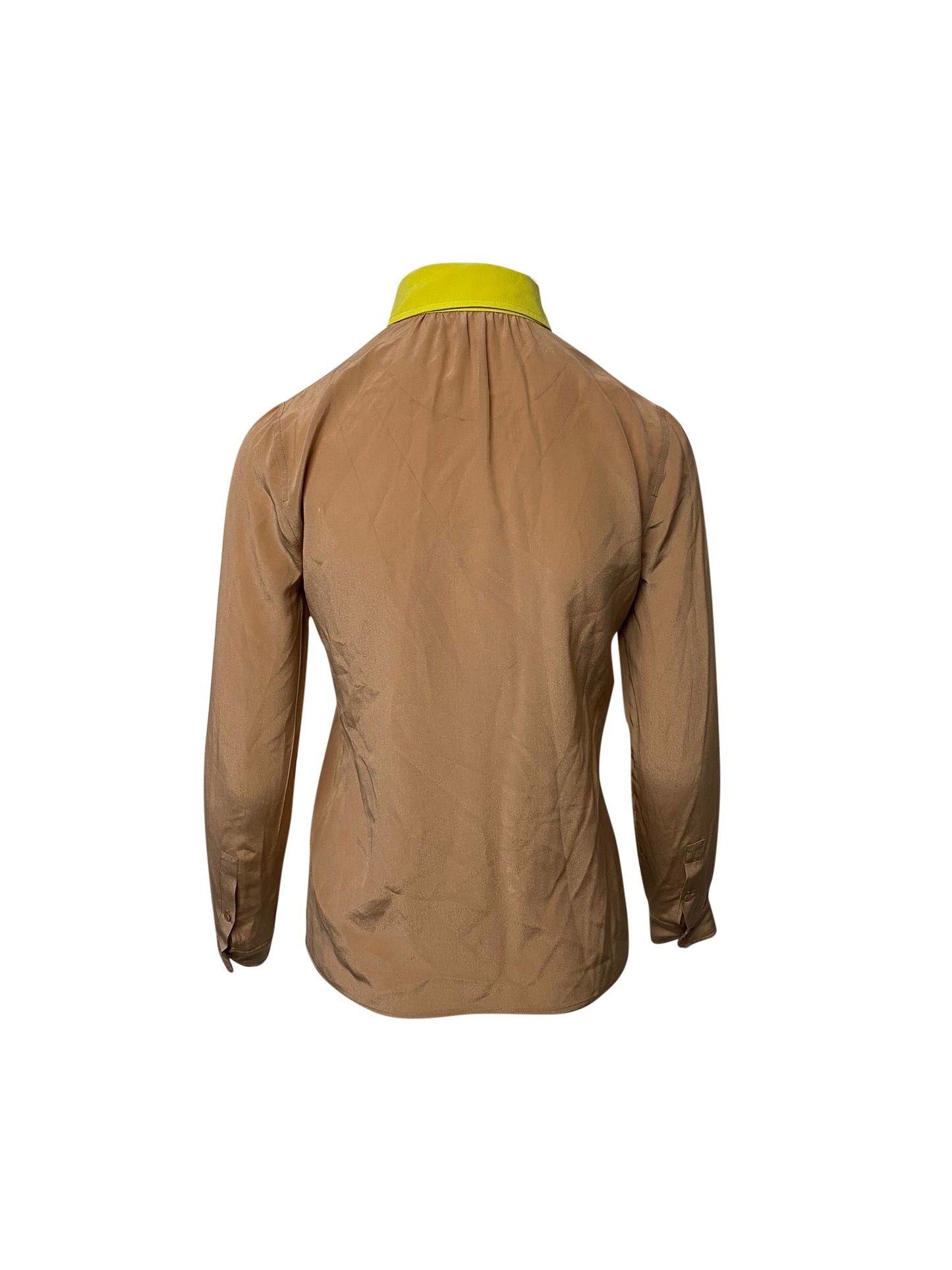 Luxury Gucci Trending 2025 Buttondown Shirt in Brown Silk