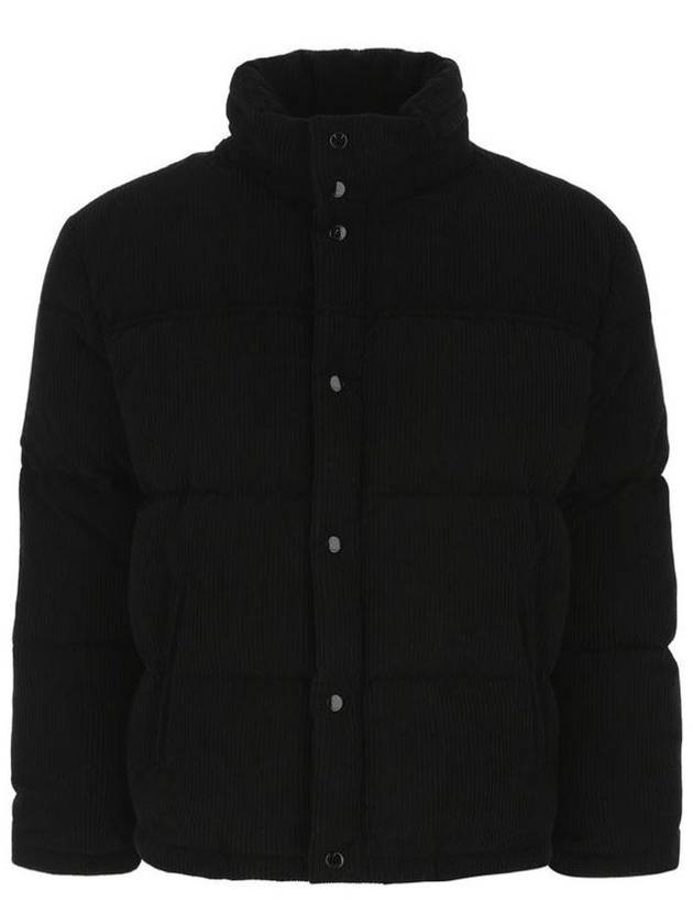 Luxury Saint Laurent Corduroy Down Padding Jacket Black
