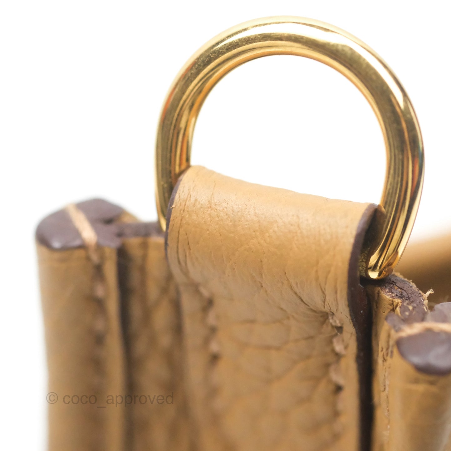 Hermès Mini Evelyne 16 Biscuit 48 Clemence Gold Hardware