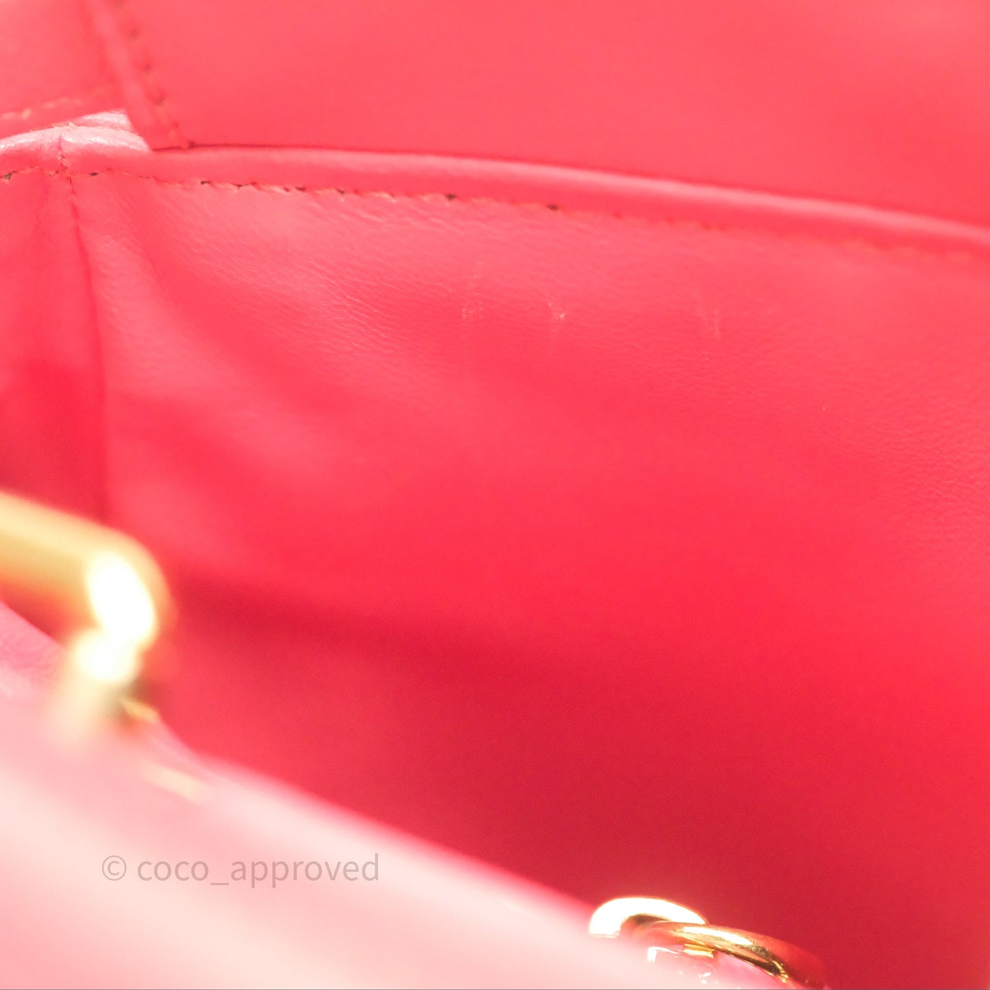 Fendi Nappa Mini Peekaboo Bag Hot Pink