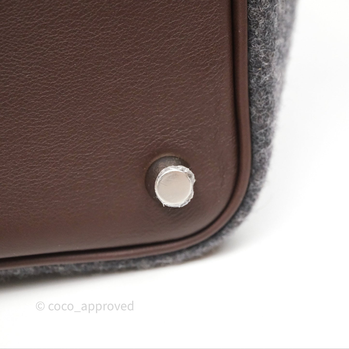 Hermès Picotin 18 Feutre/Veau Swift AE Gris Moyen/Havai Palladium Hardware