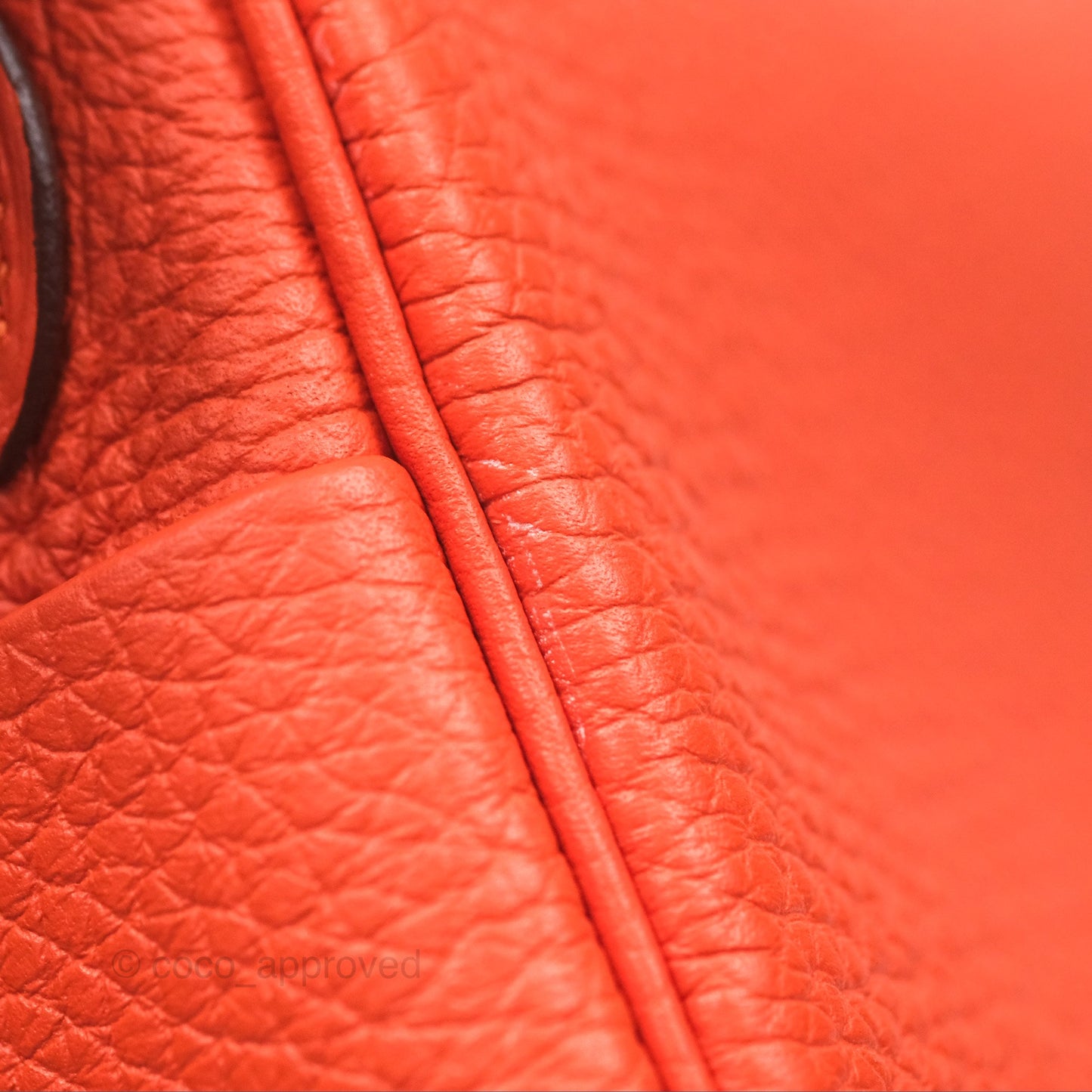 Hermès Mini Lindy 20 Orange Poppy 8V Clemence Palladium Hardware