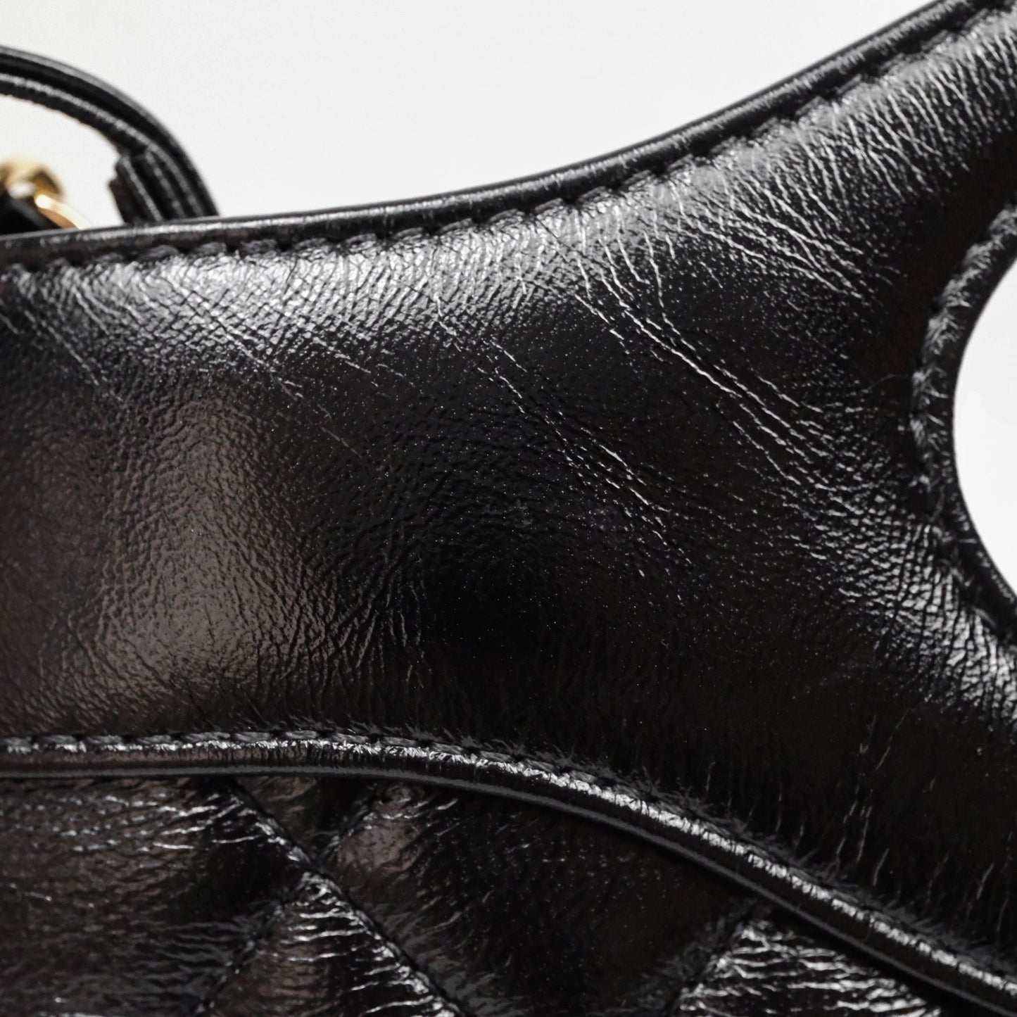 Chanel 31 Small Shopping Bag Shiny Lambskin Black Gold Hardware