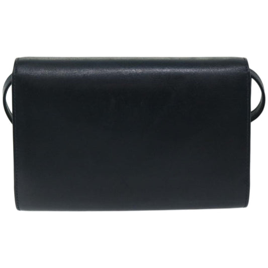 GUCCI Shoulder Bag Leather Black  67527