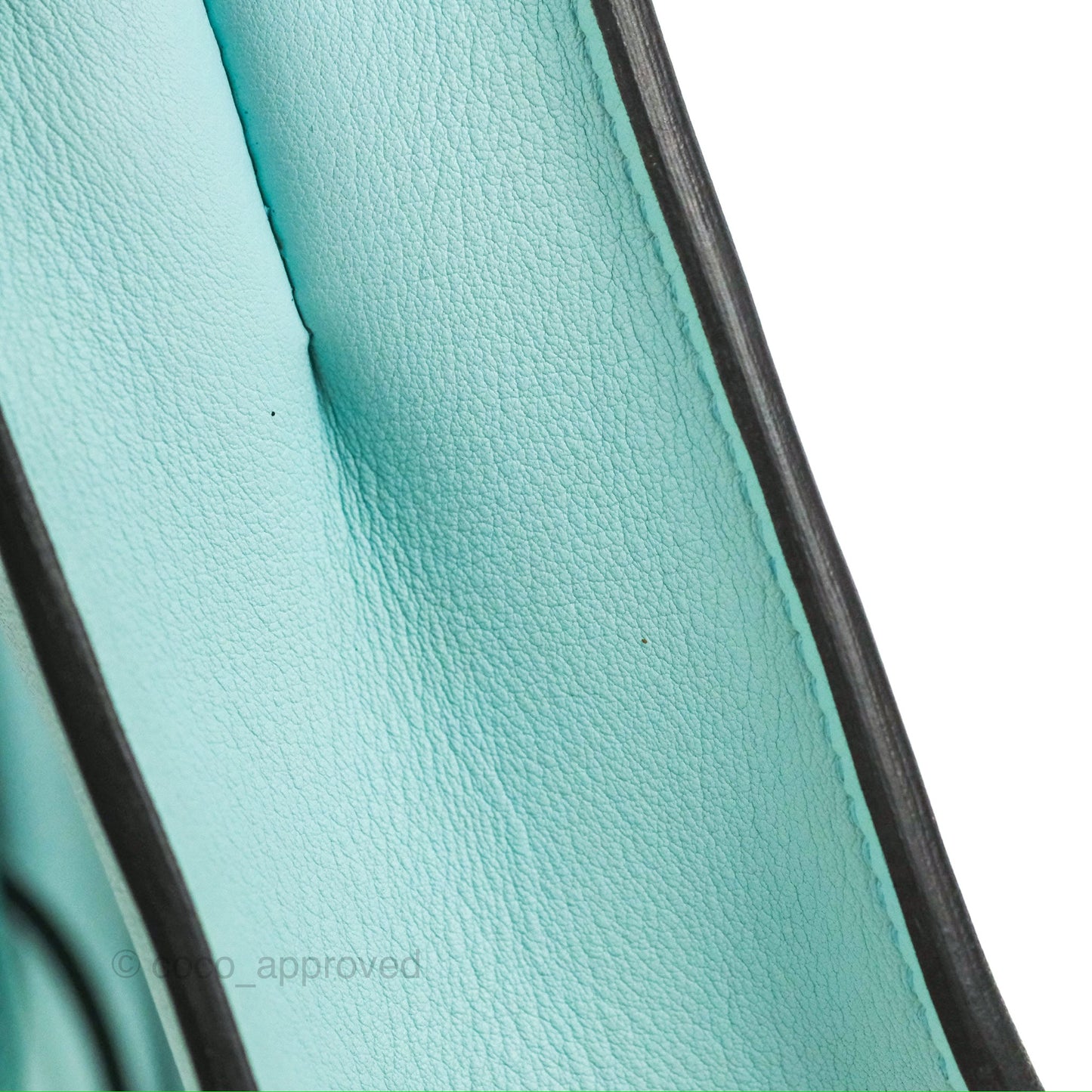 Hermès Halzan 22 Mini Aqua Swift Palladium Hardware