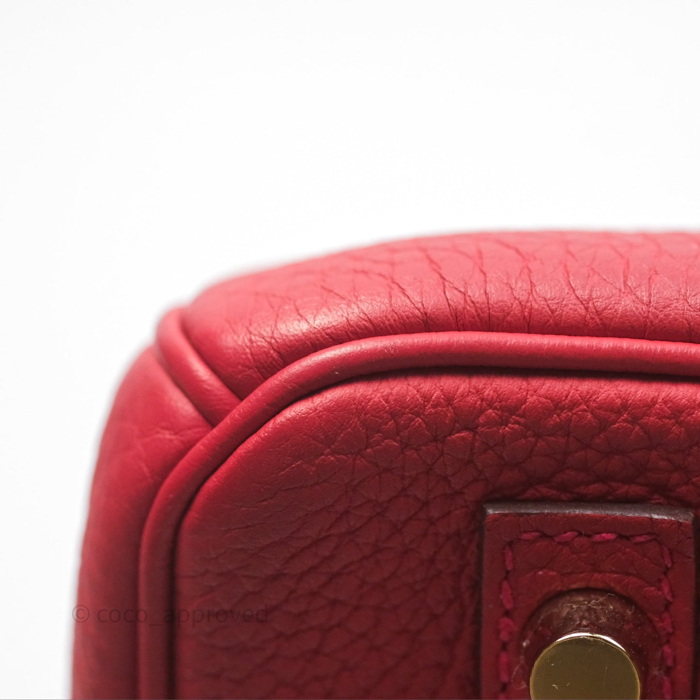 Hermès Birkin 30 Retourne Geranium D5 Togo Gold Hardware