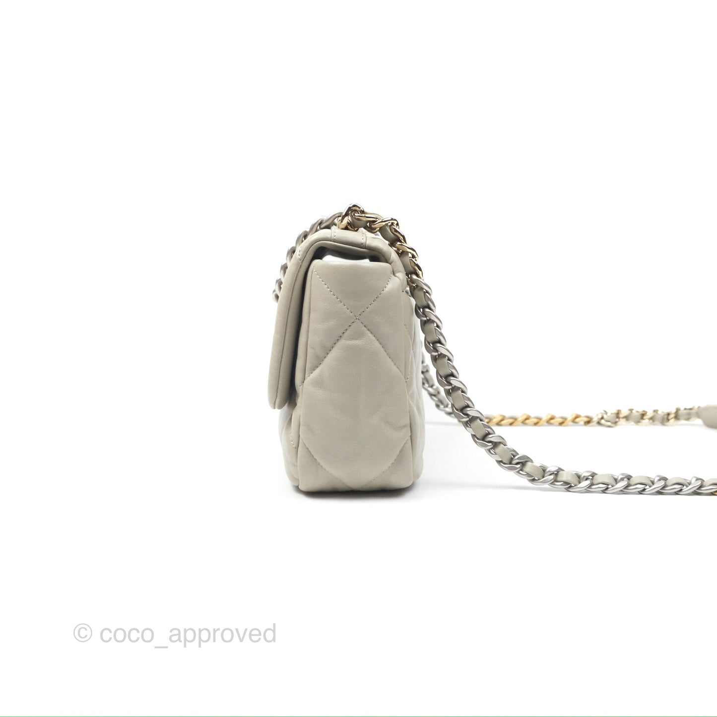 Chanel 19 Small Sage Green Mixed Hardware
