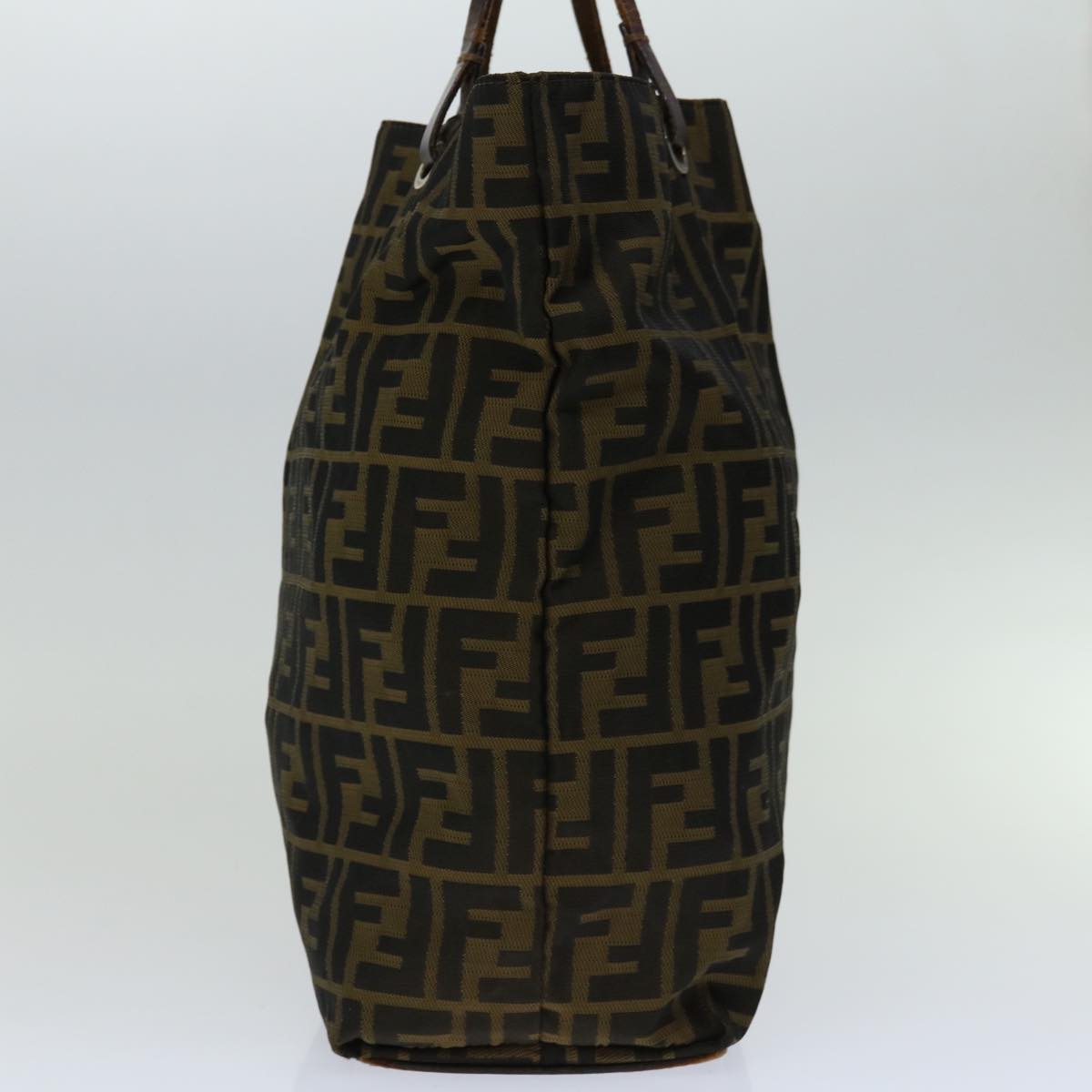 Luxury FendiZucca Canvas Hand Bag Black Brown67589