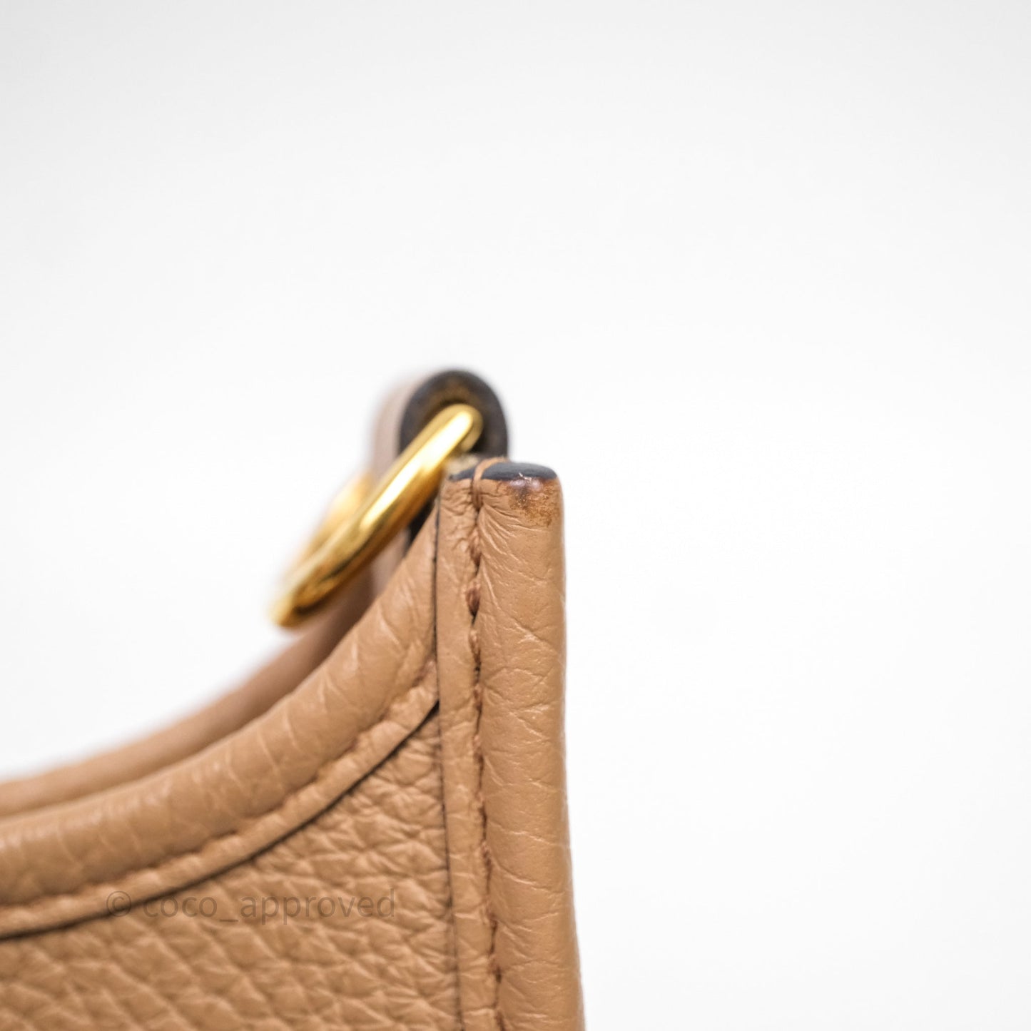 Hermès Mini Evelyne 16 Chai 0M Clemence Gold Hardware