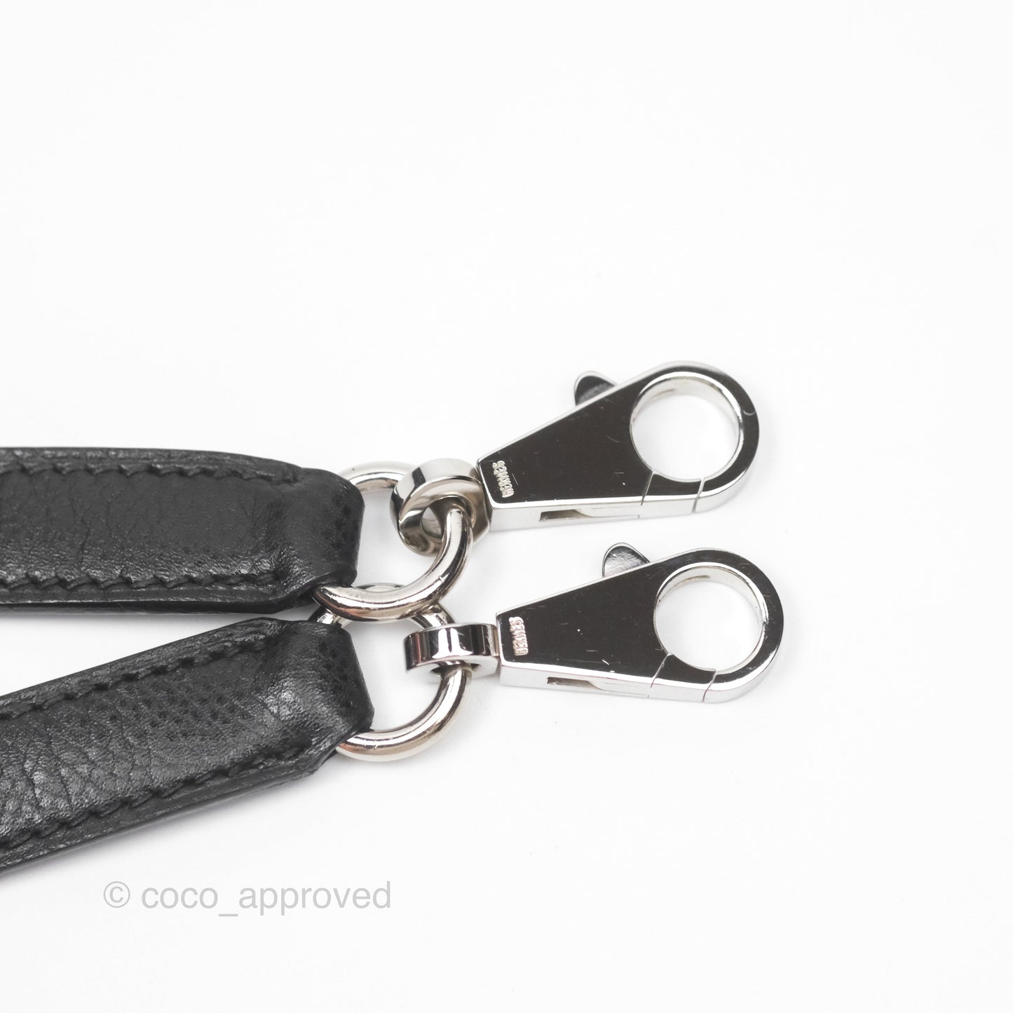 Hermès Vintage Kelly 28 Sellier Noir 89 Courchevel Palladium Hardware