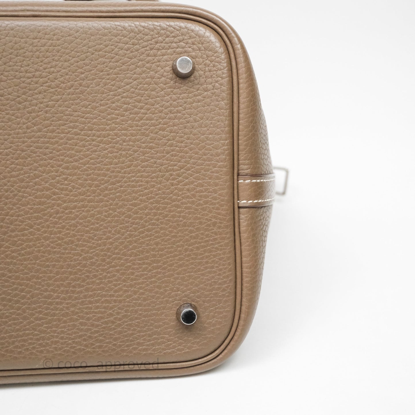 Hermès Picotin Lock 22 Etoupe Clemence Palladium Hardware