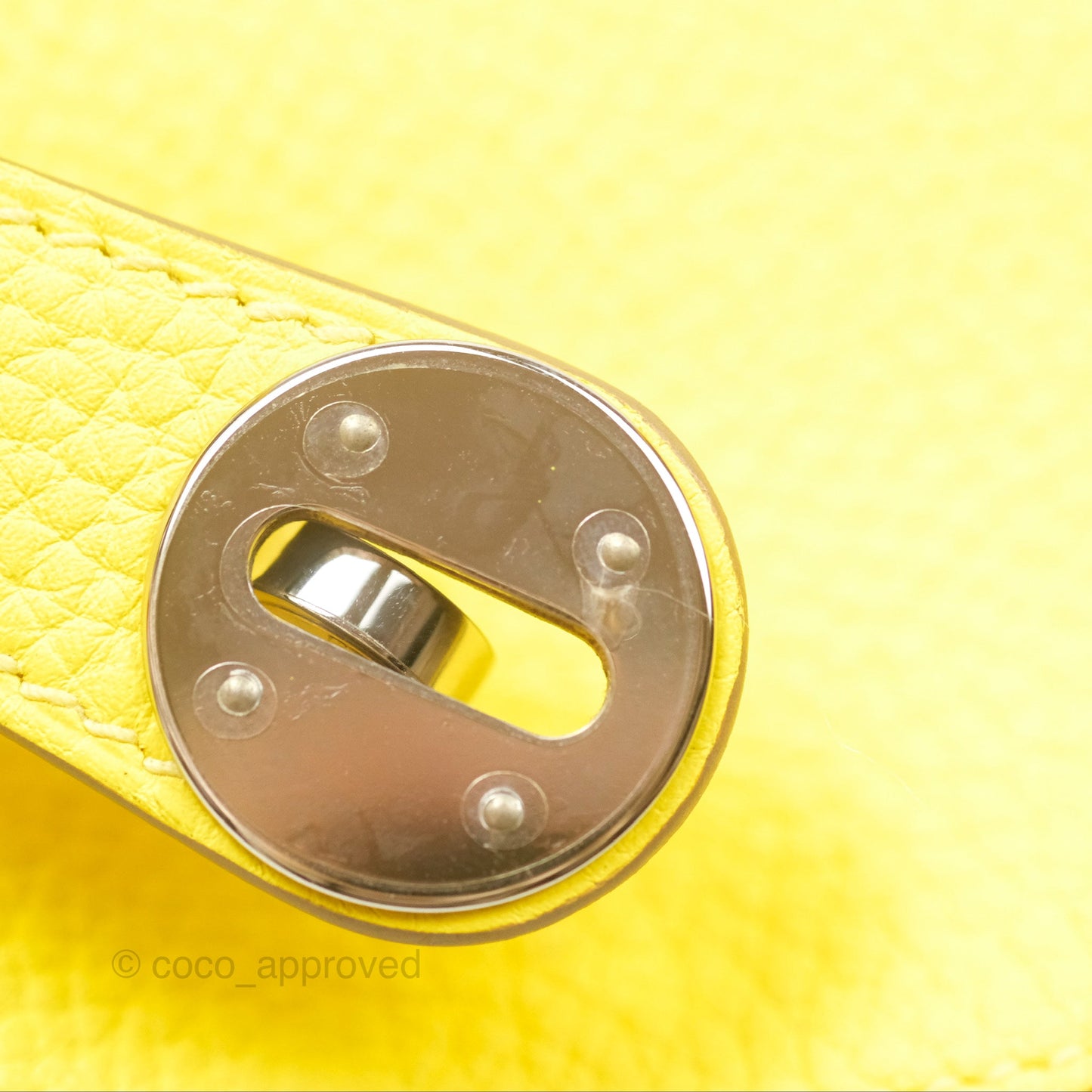 Hermès Lindy 30 Celemence Lime 9R Palladium Hardware