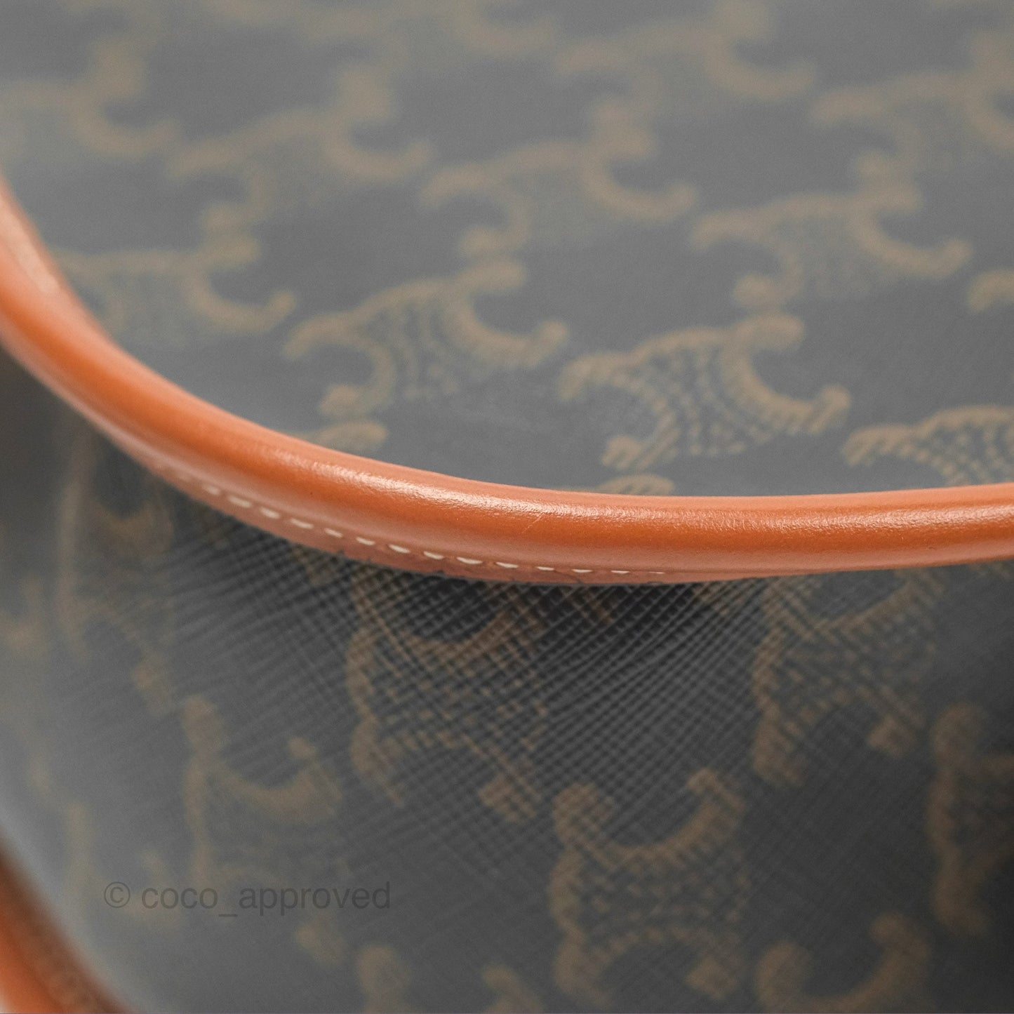 Celine Medium Folco Bag Triomphe Canvas Tan