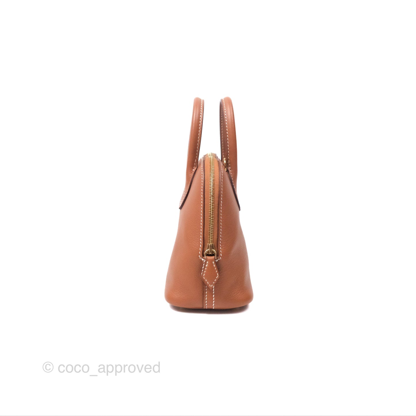 Hermès Bolide Mini 1923 Gold Evercolor Gold Hardware