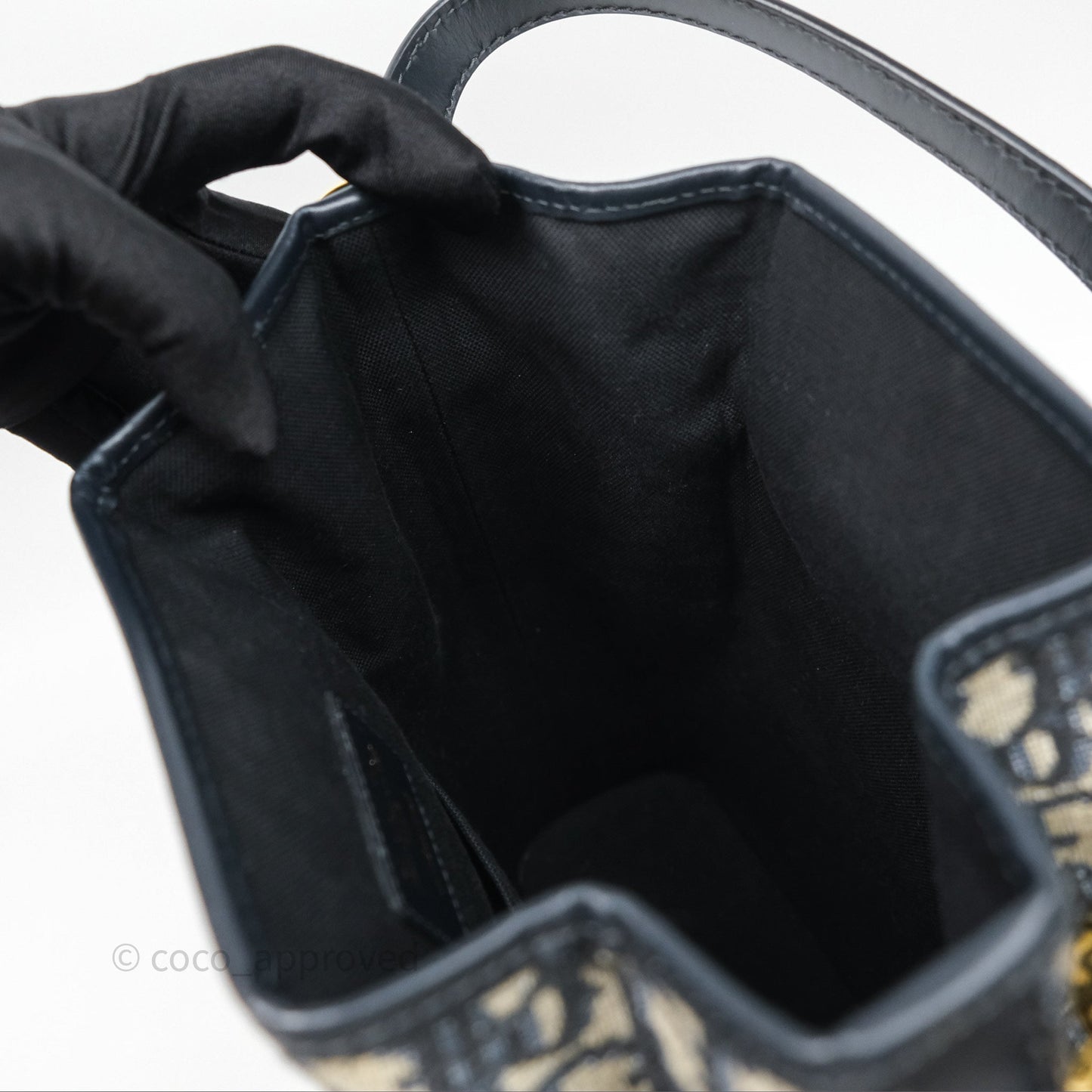 Christian Dior Medium O C'est Dior Bucket Bag Blue Dior Oblique Jacquard