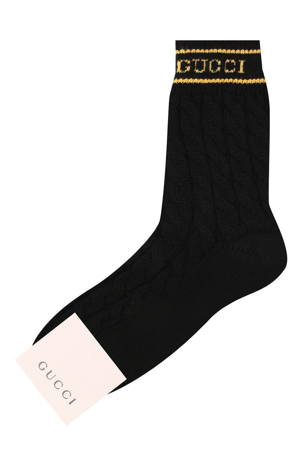 Luxury Gucci Trending 2025 Black Wool Knit Socks