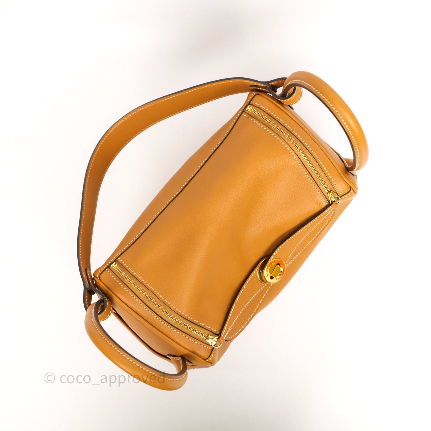 Hermès Lindy 26 Toffee 1H Taurillon Clemence Gold Hardware