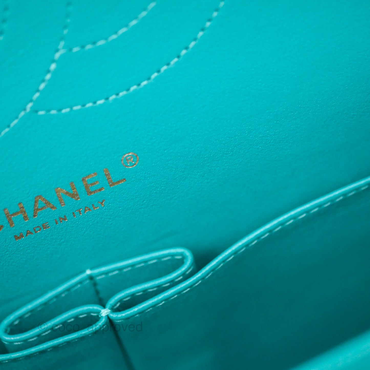 Chanel Jumbo Double Flap Turquoise Caviar Gold Hardware⁣⁣