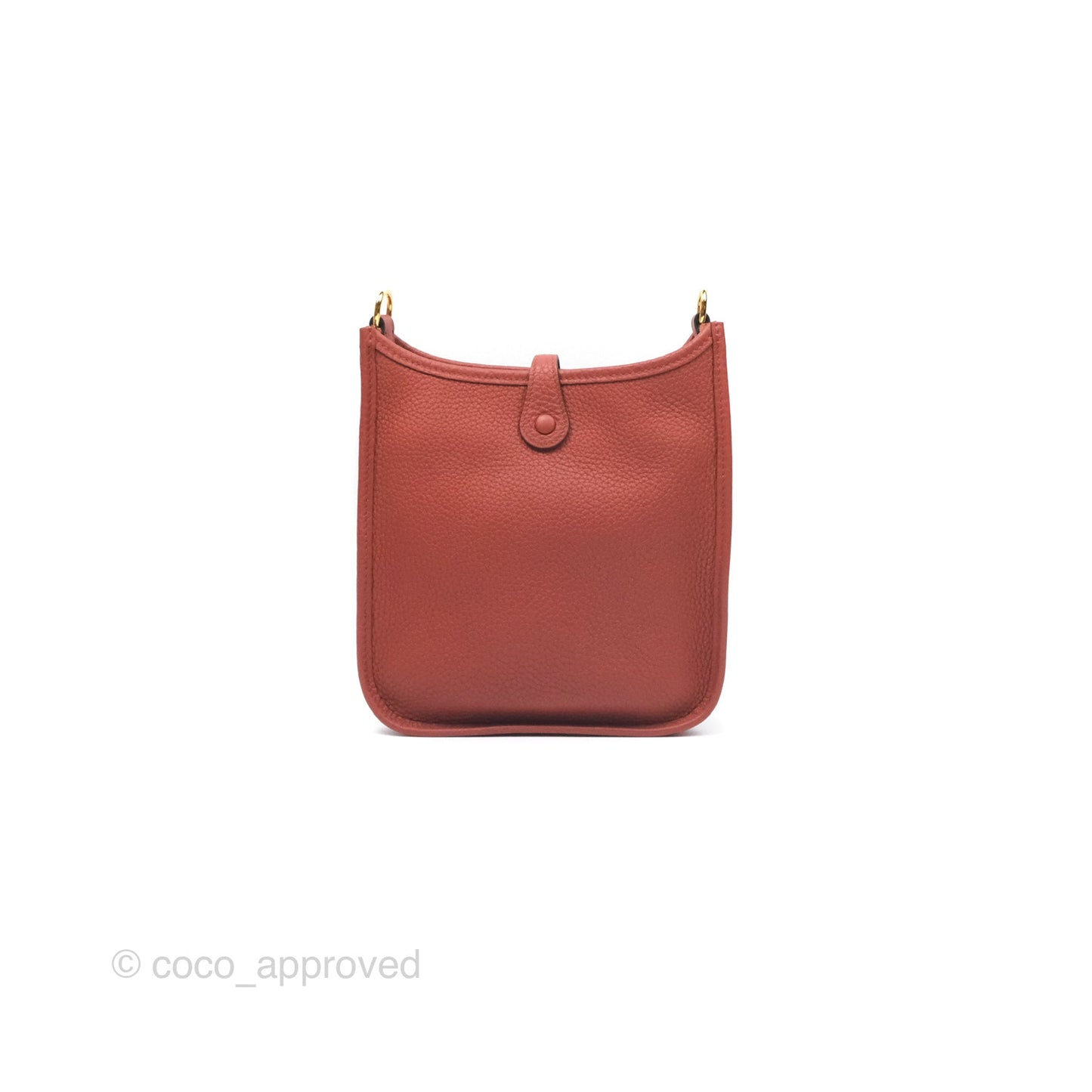 Hermès Mini Evelyne 16 Cuivre Clemence Gold Hardware