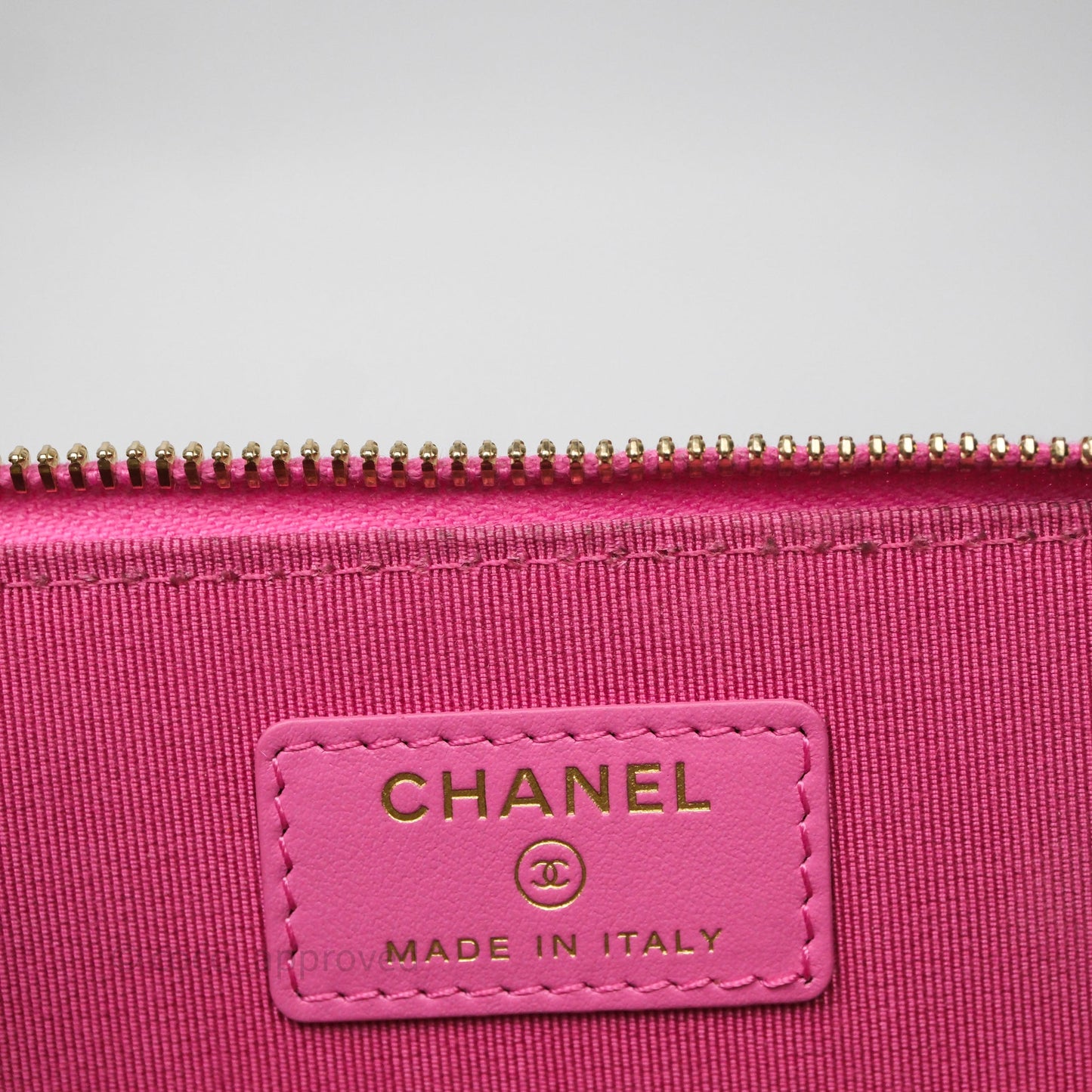 Chanel Classic Vanity With Chain Pink Caviar Gold Hardware